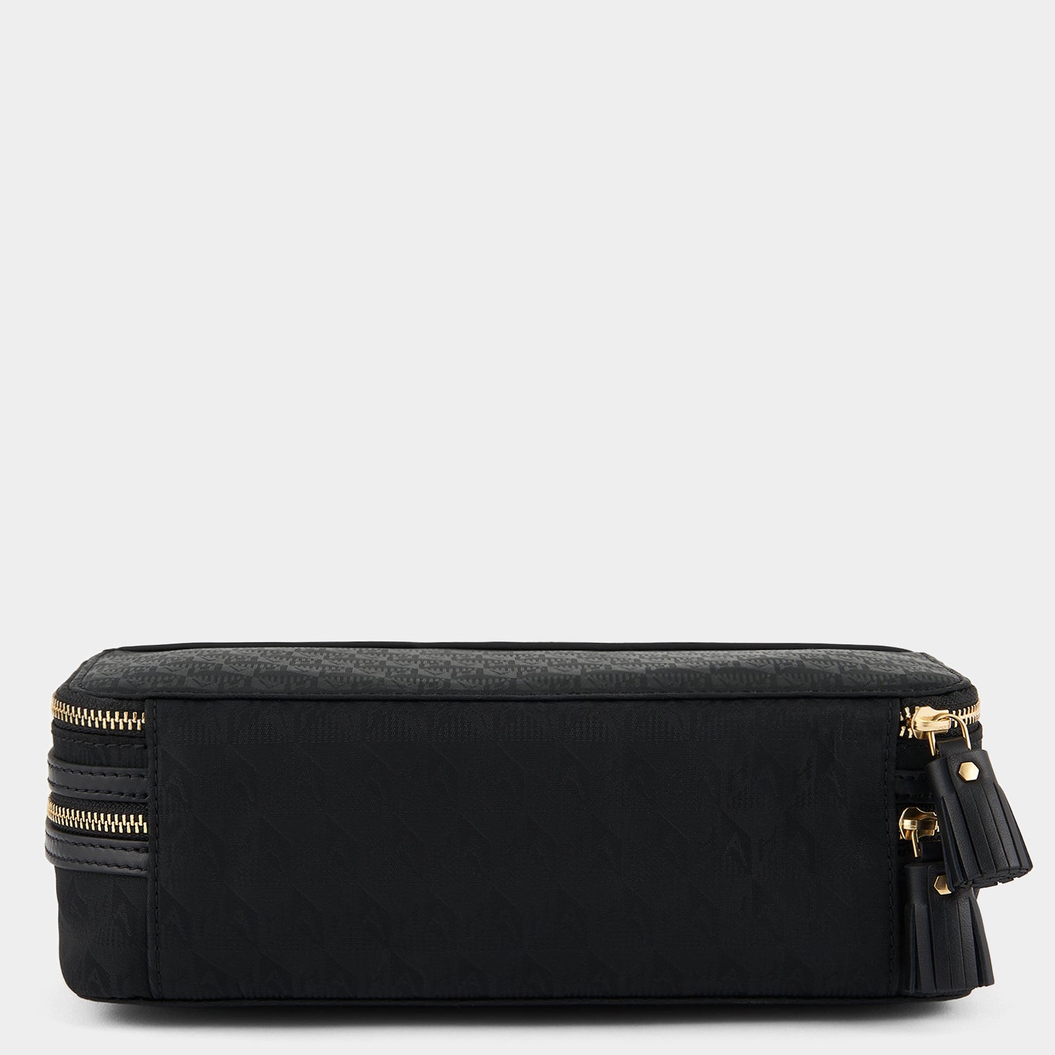 Logo Make-Up Pouch -

                  
                    Jacquard Nylon in Black -
                  

                  Anya Hindmarch UK
