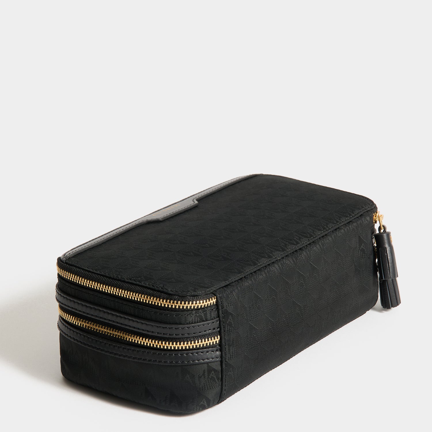 Logo Make-Up Pouch -

          
            Jacquard Nylon in Black -
          

          Anya Hindmarch UK
