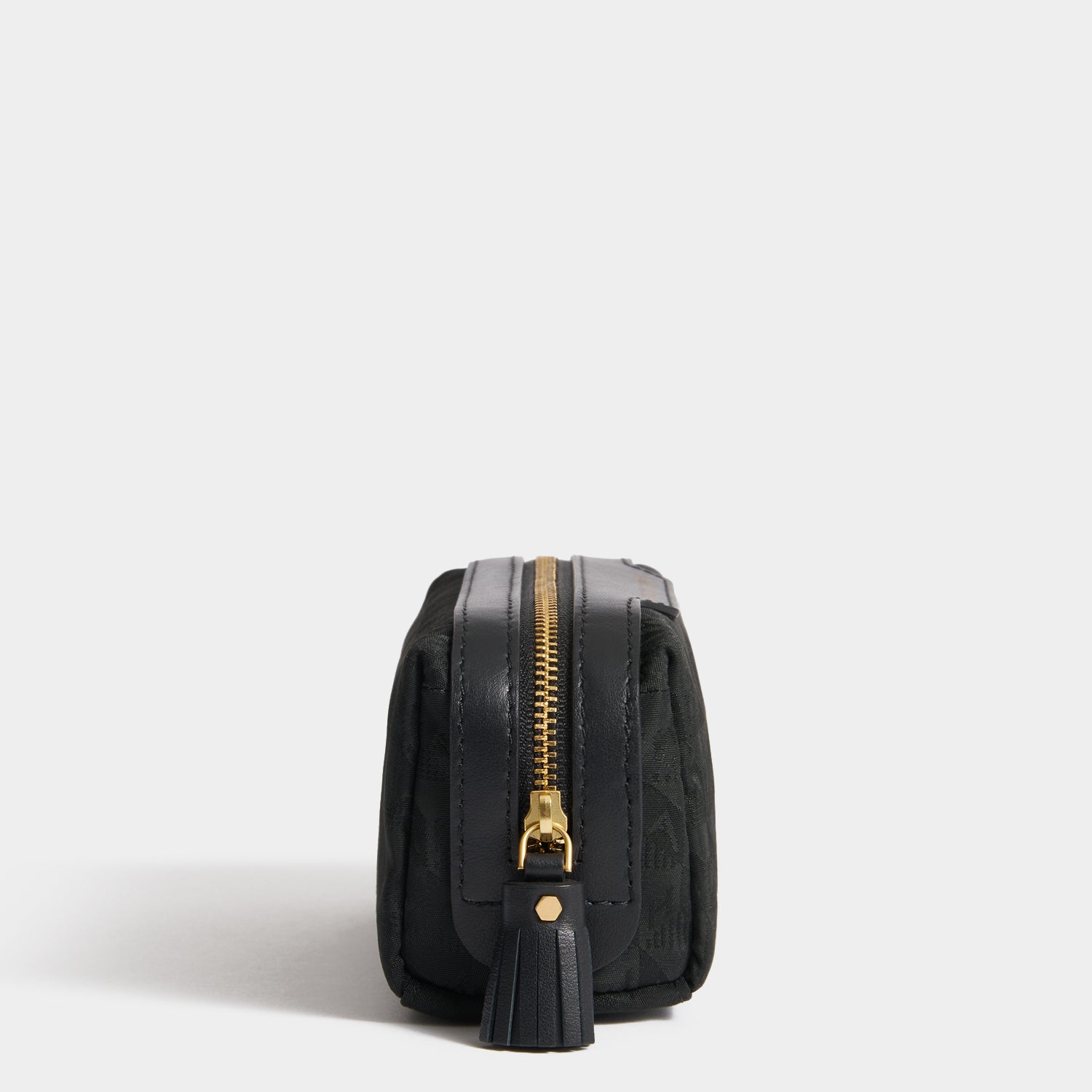 Logo Girlie Stuff Pouch -

          
            Jacquard Nylon in Black -
          

          Anya Hindmarch UK
