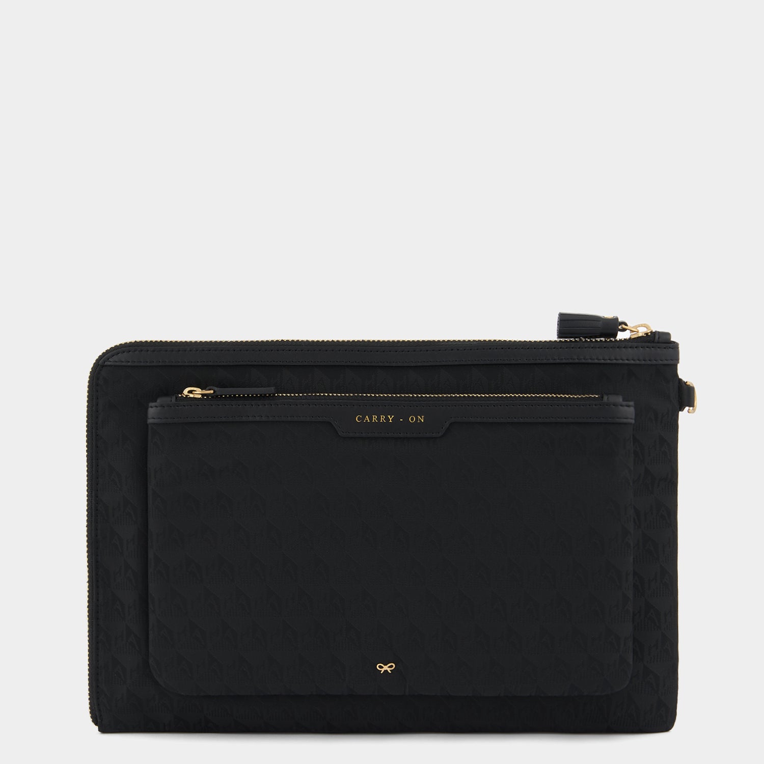 Logo Journey Essentials Pochette -

                  
                    Jacquard Nylon in Black -
                  

                  Anya Hindmarch UK
