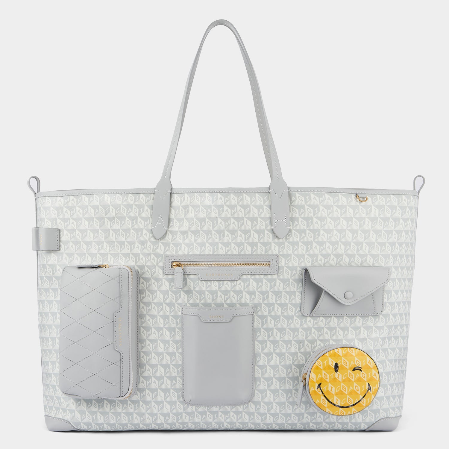 I am a Plastic Bag Wink XL Tote -

                  
                    Recycled Canvas in Frost -
                  

                  Anya Hindmarch UK
