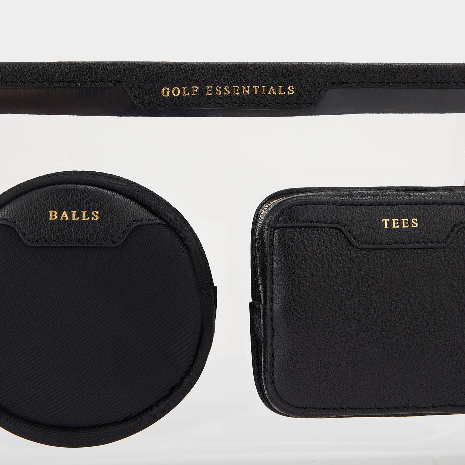 Golf Multi Pocket Pouch -

                  
                    Capra Leather in Black -
                  

                  Anya Hindmarch UK
