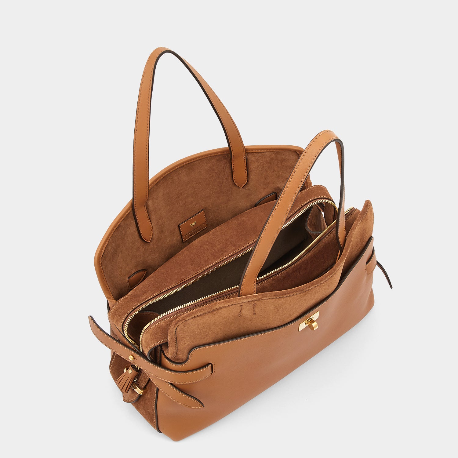 Wilson Shoulder Bag -

                  
                    Suede in Pecan -
                  

                  Anya Hindmarch UK
