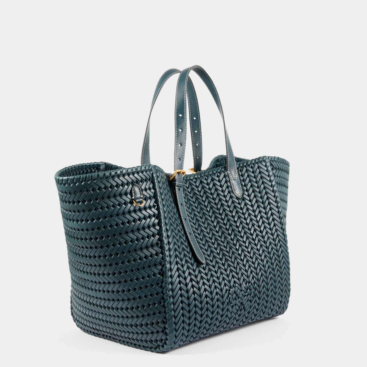 Neeson Square Tote -

                  
                    Capra Leather in Dark Holly -
                  

                  Anya Hindmarch UK
