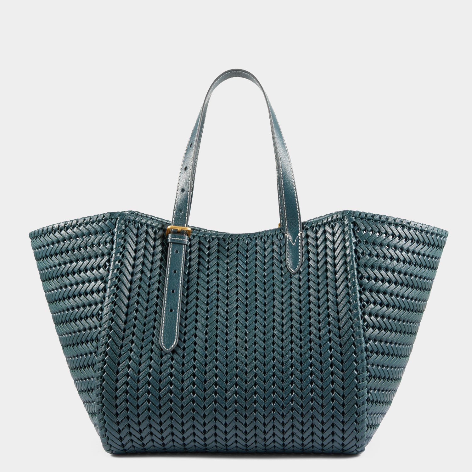 Neeson Square Tote -

                  
                    Capra Leather in Dark Holly -
                  

                  Anya Hindmarch UK
