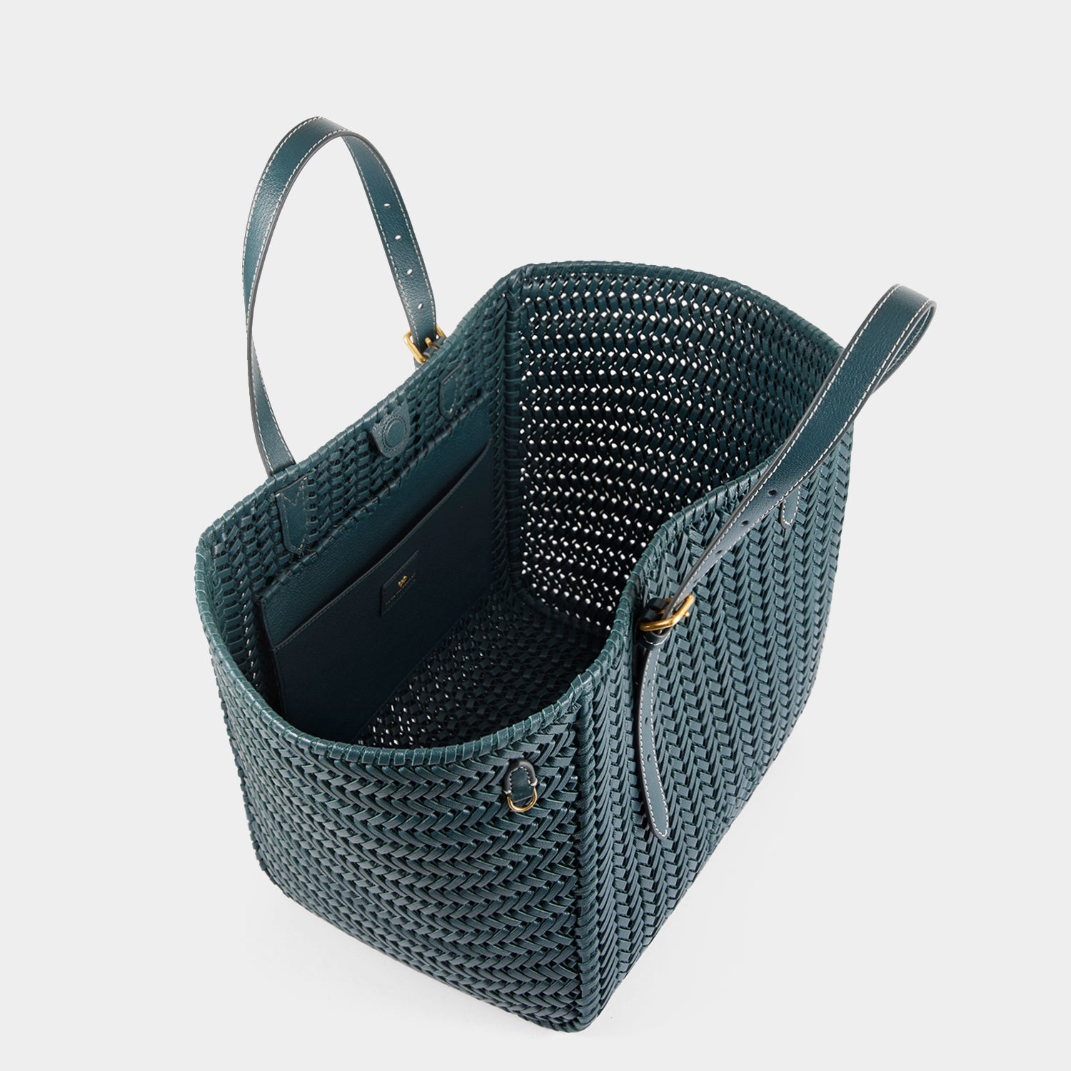Neeson Square Tote -

                  
                    Capra Leather in Dark Holly -
                  

                  Anya Hindmarch UK
