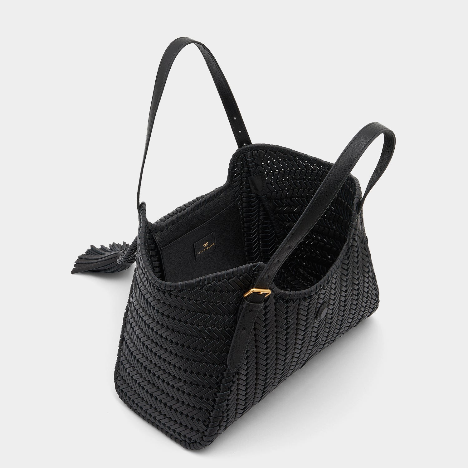 Neeson Tassel Tote -

                  
                    Capra Leather in Black -
                  

                  Anya Hindmarch UK
