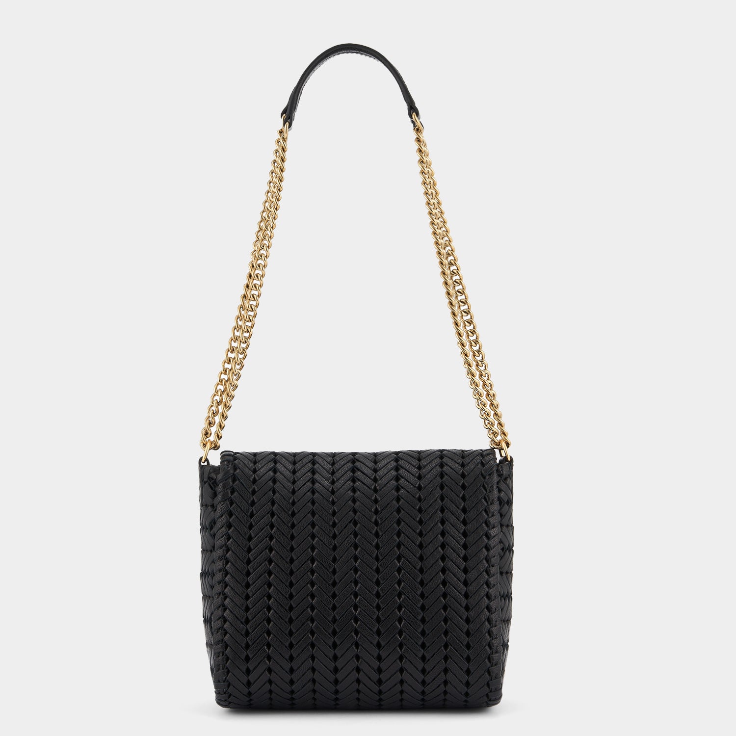 Neeson Chain Cross-body -

                  
                    Capra Leather in Black -
                  

                  Anya Hindmarch UK
