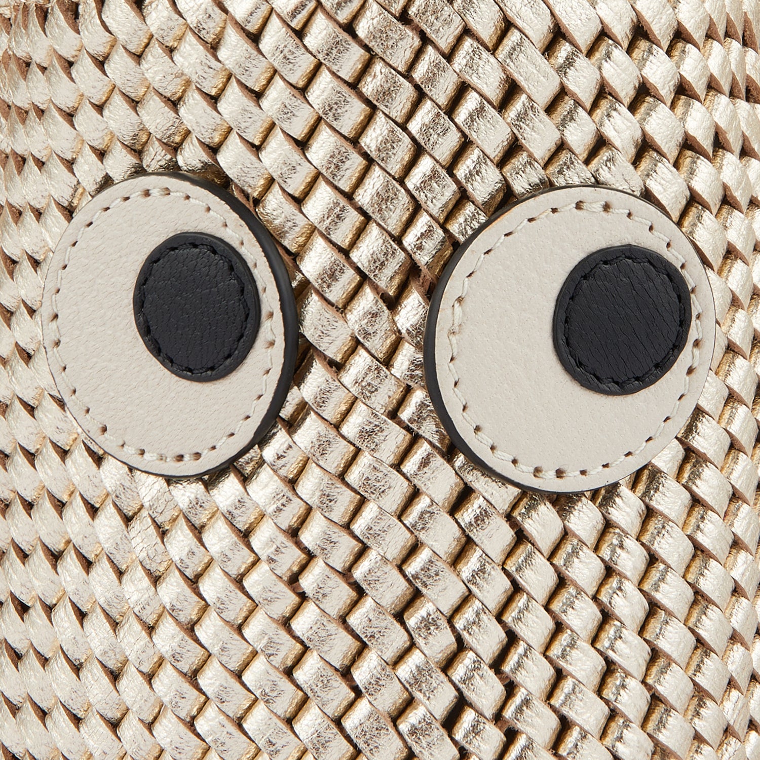 Plaited Mini Eyes Cross-body -

                  
                    Capra Leather in Light Gold -
                  

                  Anya Hindmarch UK
