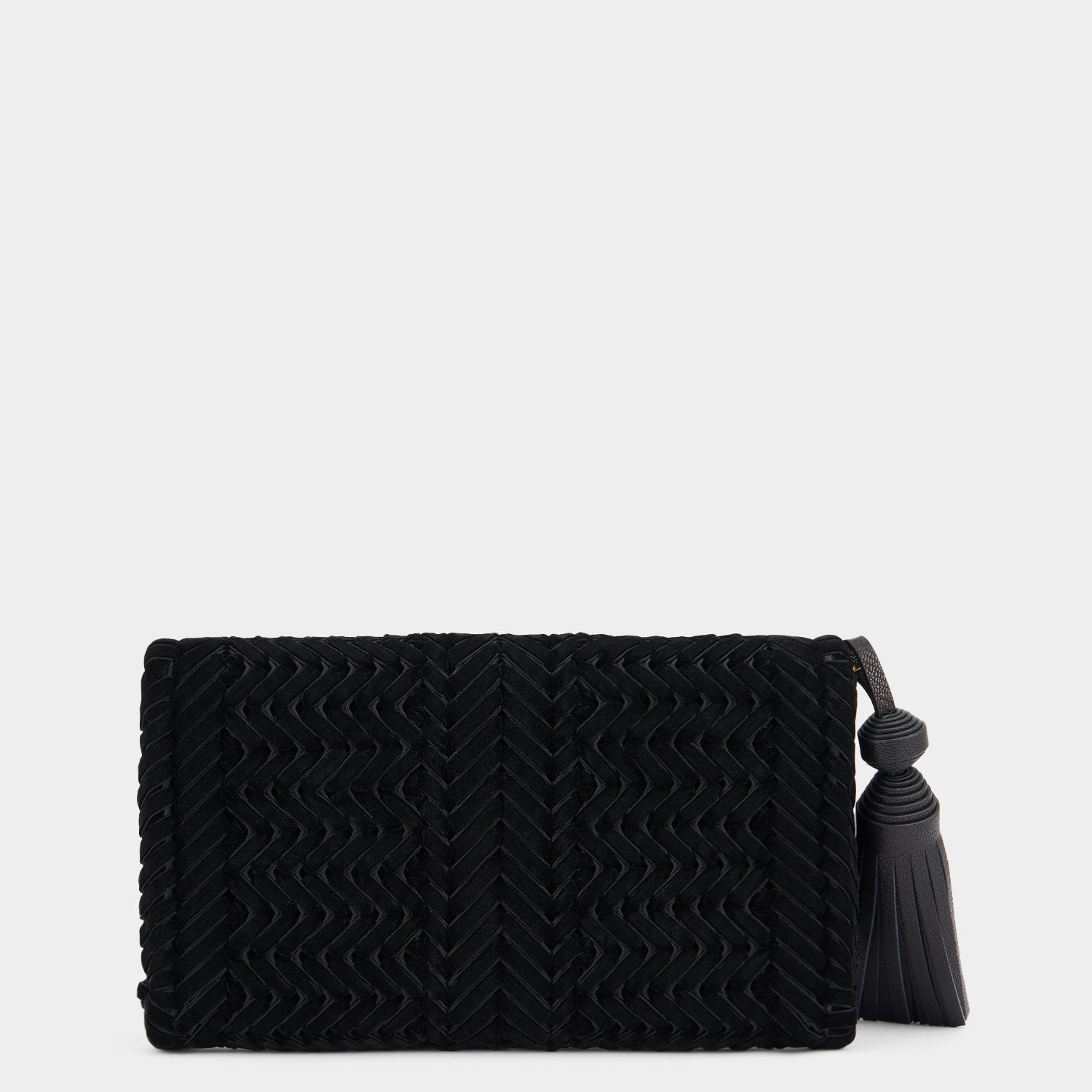 Neeson Velvet Tassel Clutch -

                  
                    Ribbon in Black Velvet -
                  

                  Anya Hindmarch UK
