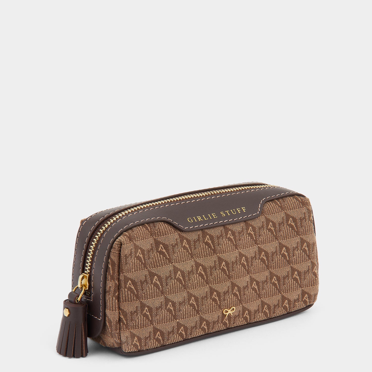 Jacquard Girlie Stuff Pouch -

                  
                    Jacquard in Dark Earth -
                  

                  Anya Hindmarch UK
