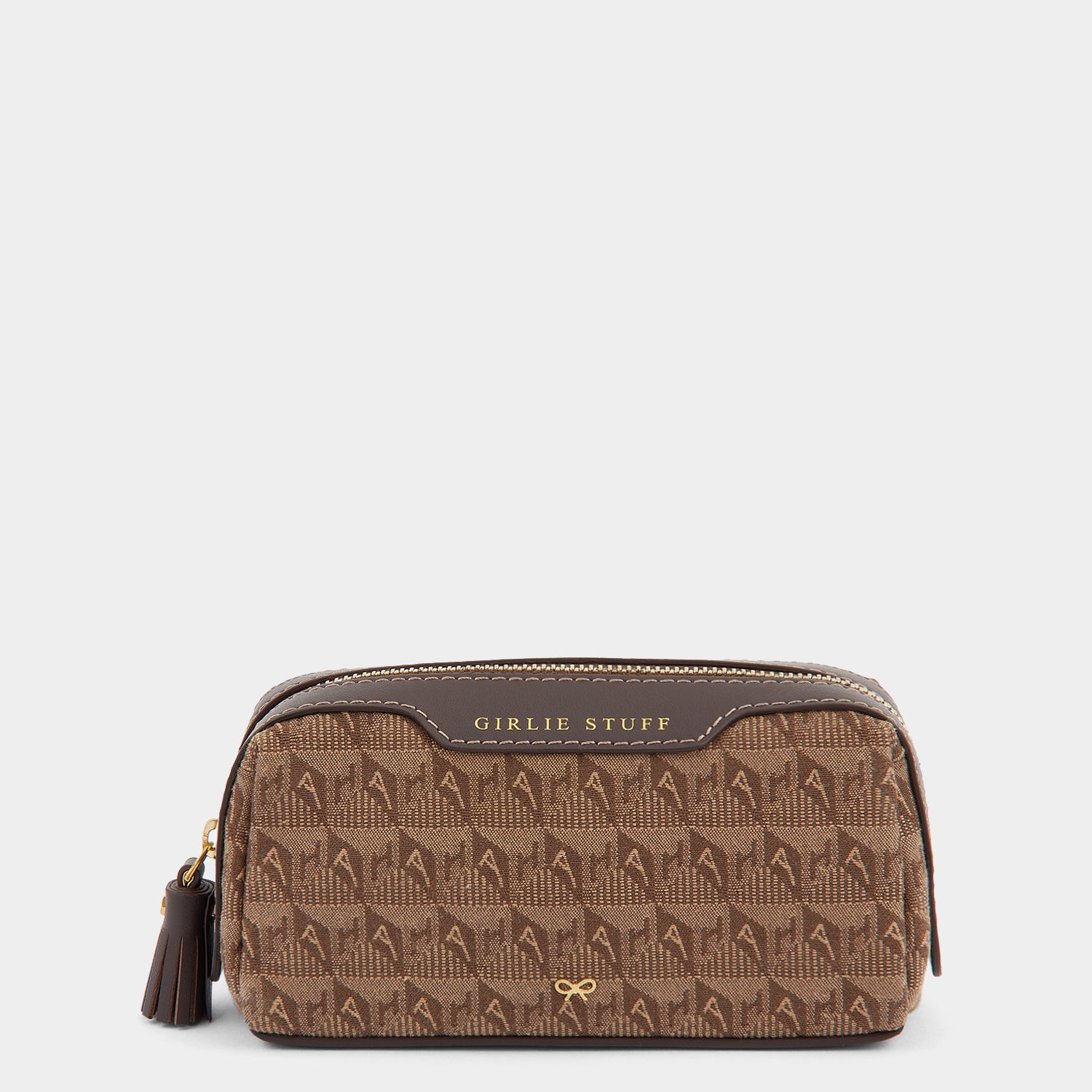 Jacquard Girlie Stuff Pouch -

                  
                    Jacquard in Dark Earth -
                  

                  Anya Hindmarch UK
