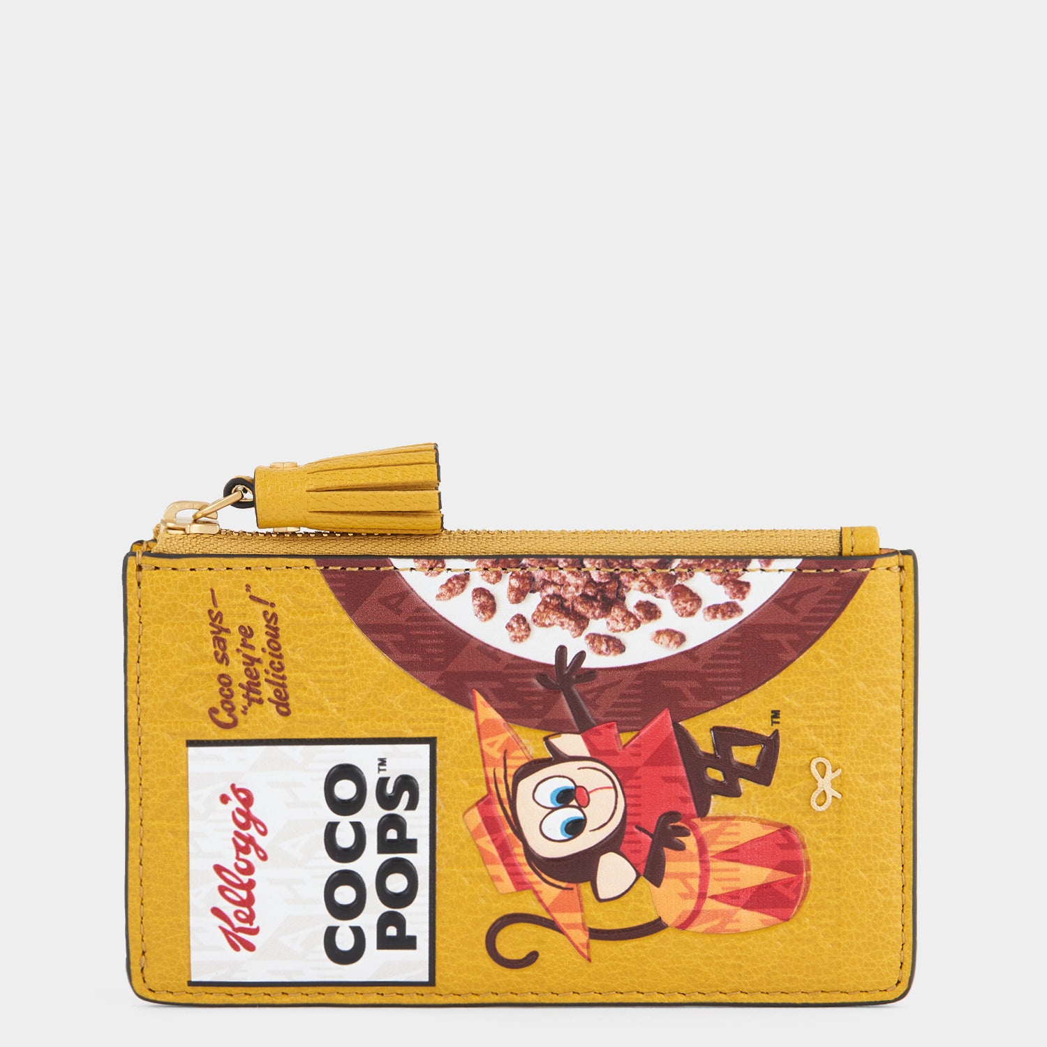 Anya Brands Coco Pops Zip Card Case -

                  
                    Capra Leather in Mustard -
                  

                  Anya Hindmarch UK
