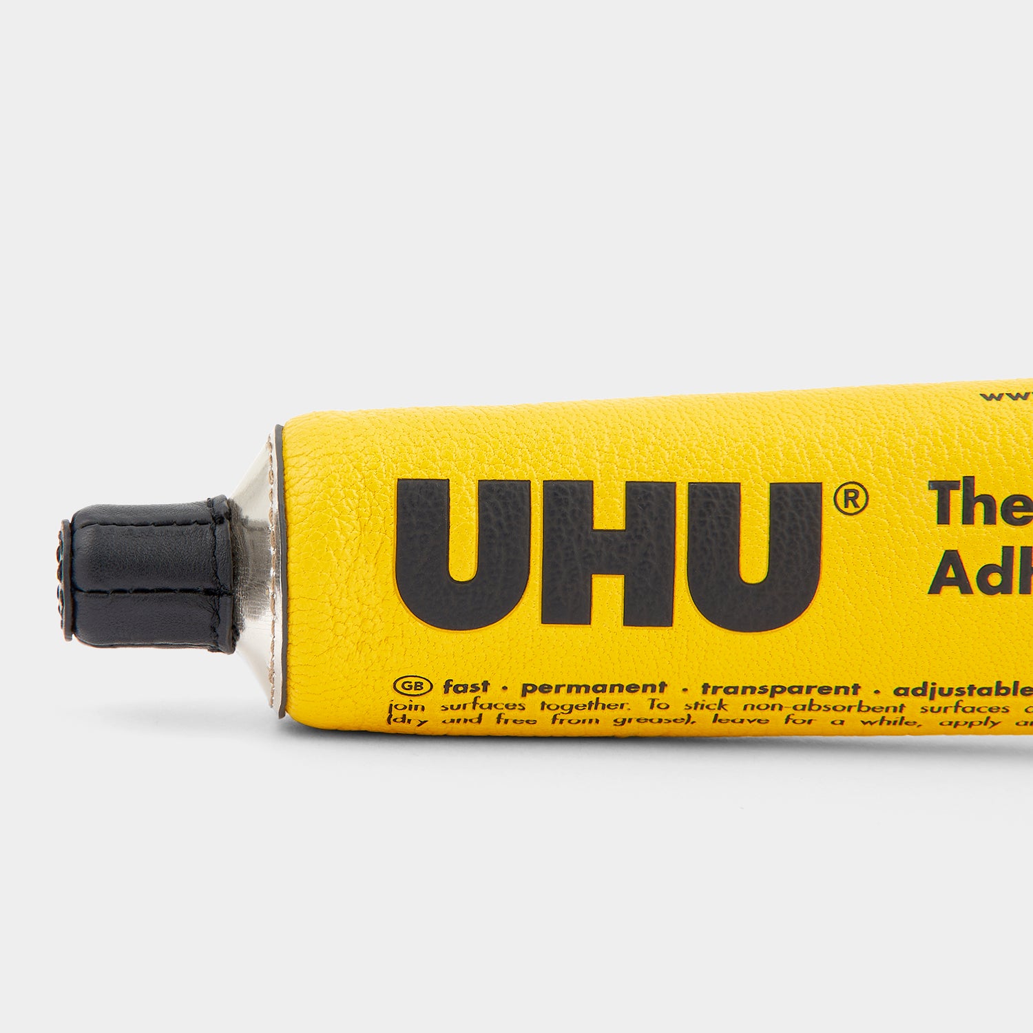 Anya Brands UHU Pencil Case -

                  
                    Capra Leather in Yellow -
                  

                  Anya Hindmarch UK
