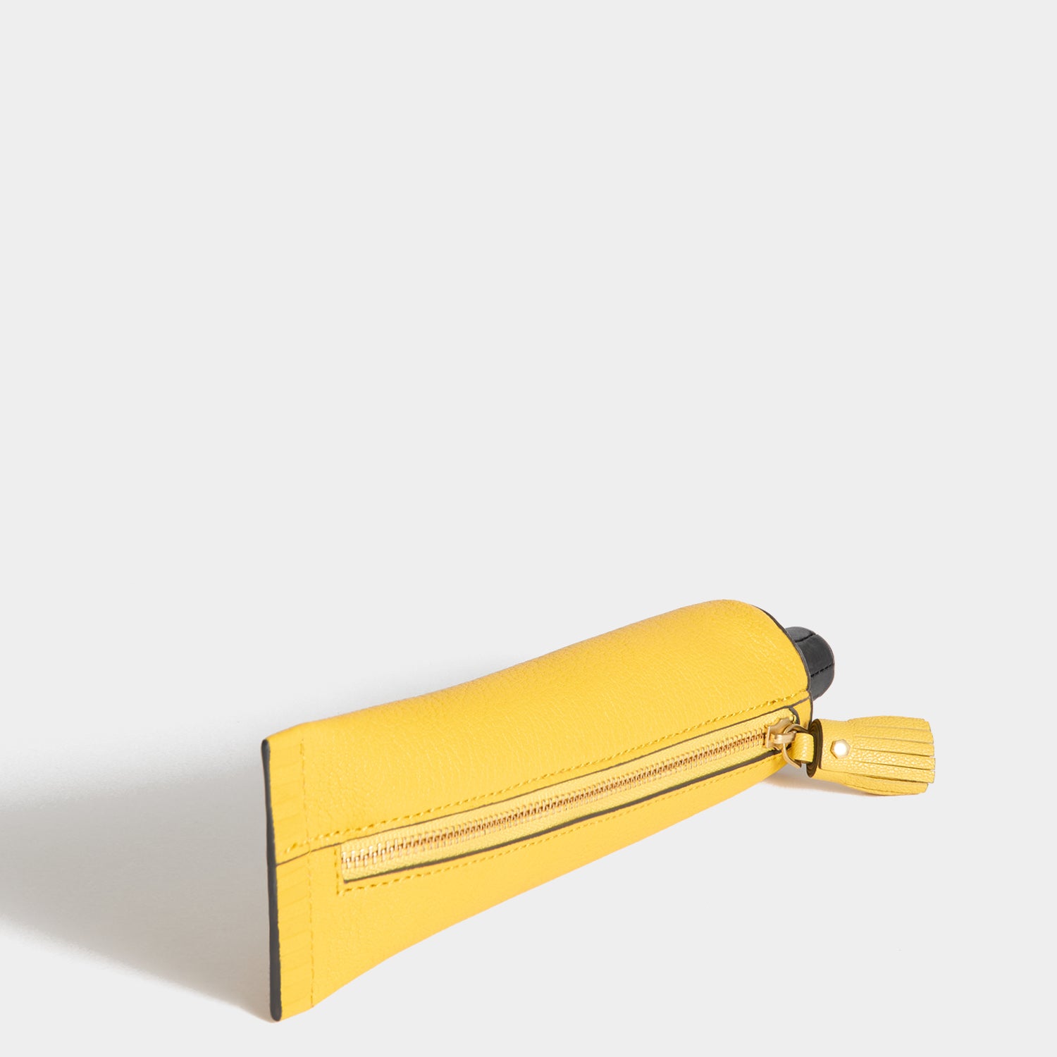 Anya Brands UHU Pencil Case -

          
            Capra Leather in Yellow -
          

          Anya Hindmarch UK
