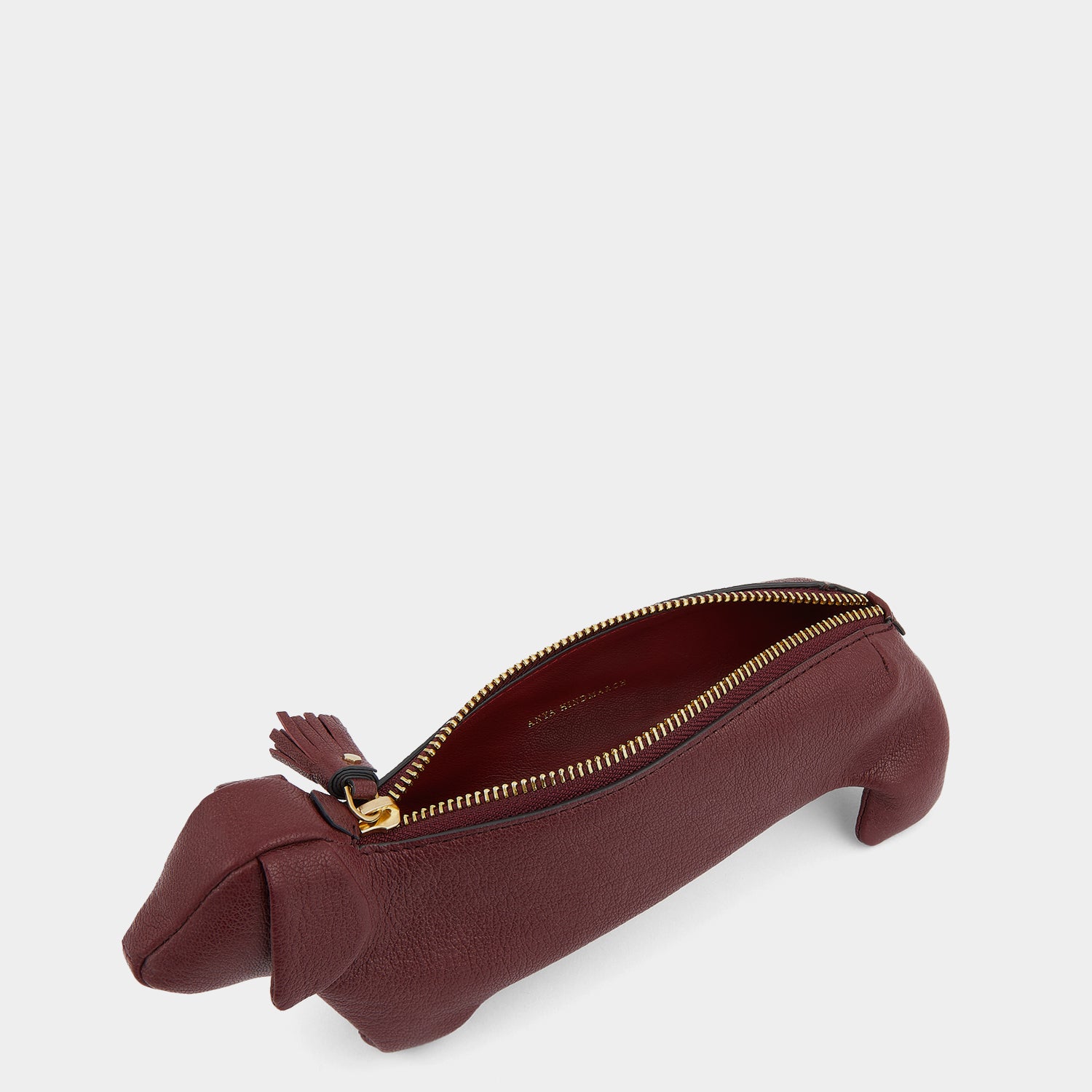 Dog Pencil Case -

                  
                    Capra Leather in Medium Red -
                  

                  Anya Hindmarch UK
