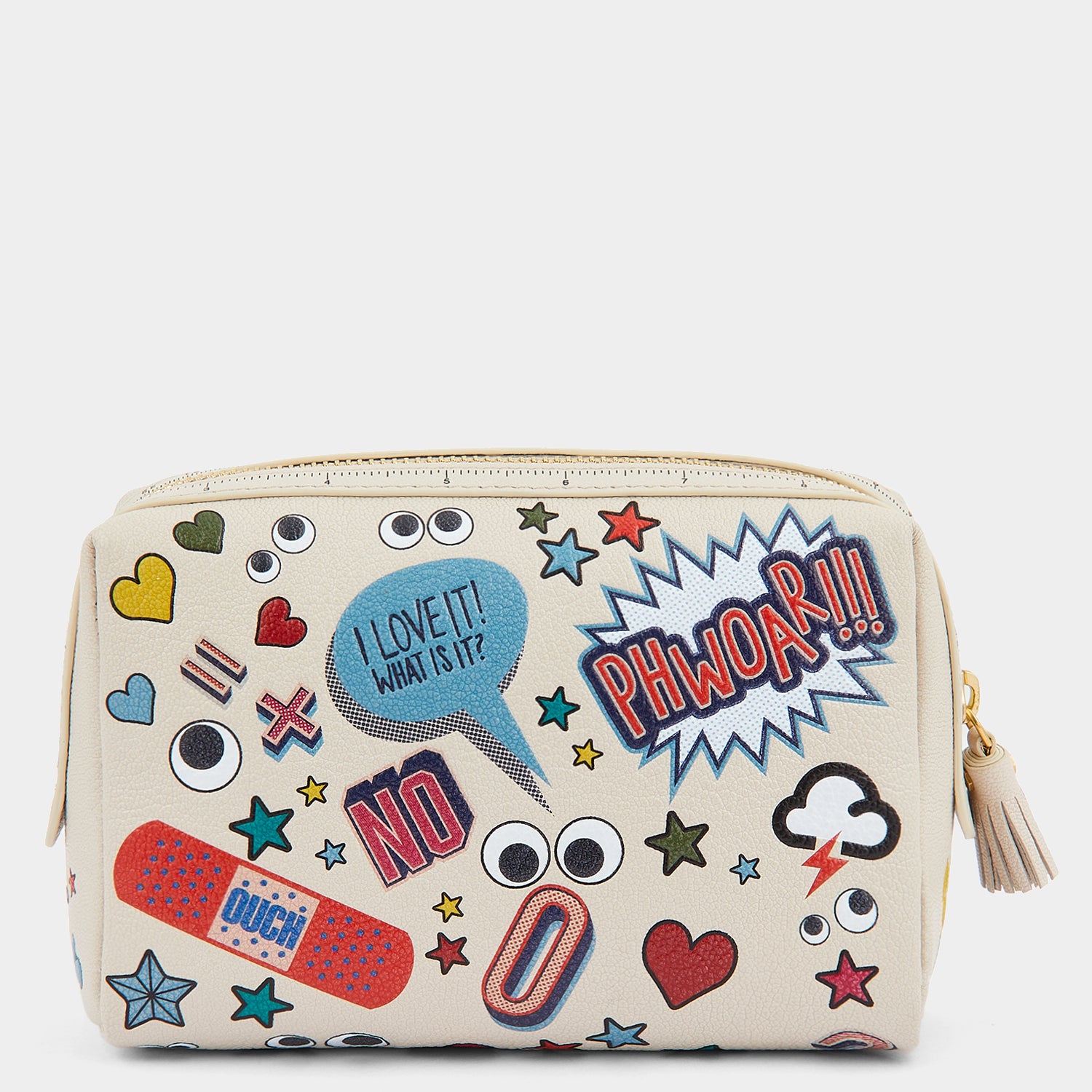 All Over Stickers Important Things -

                  
                    Shiny Capra Leather in Chalk -
                  

                  Anya Hindmarch UK
