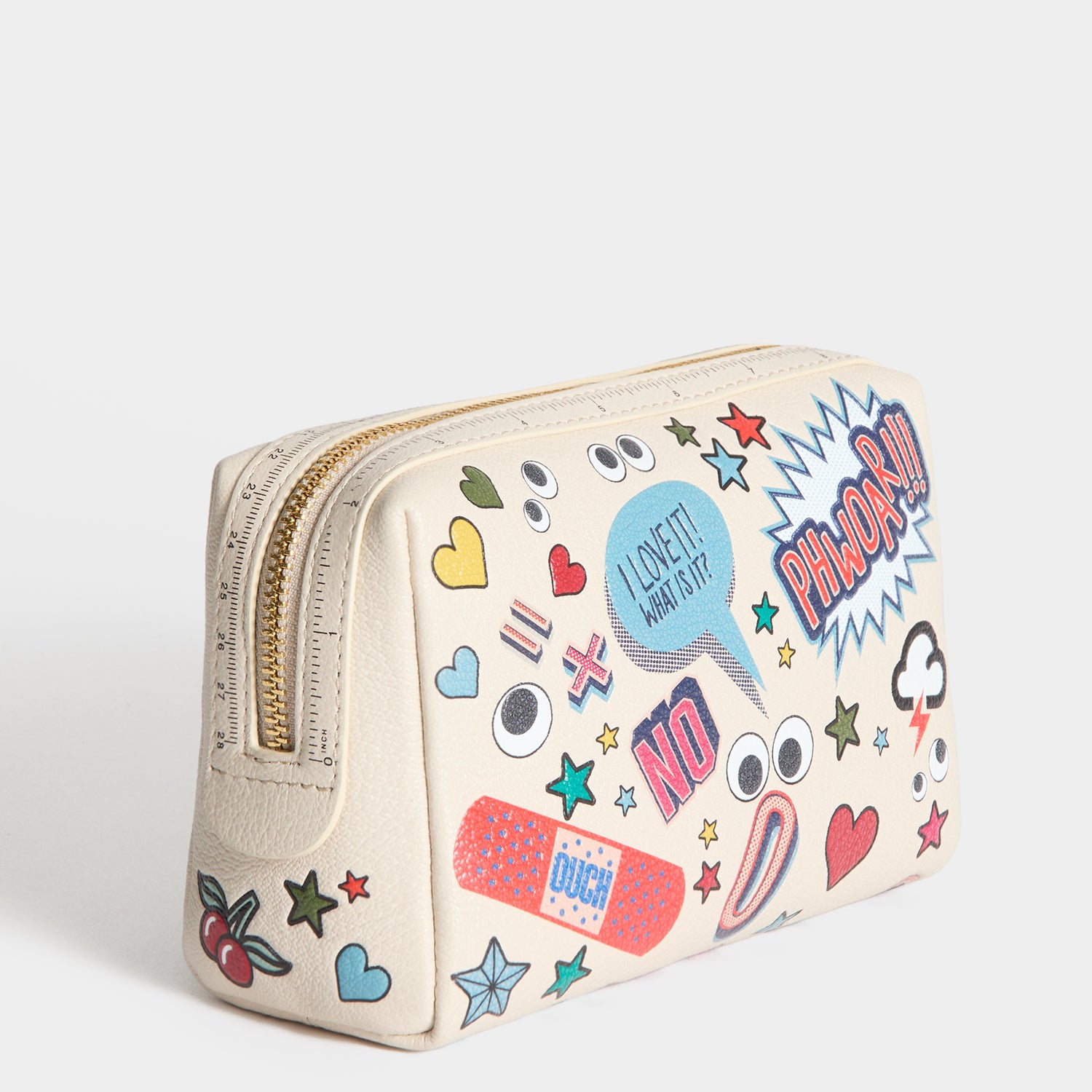 All Over Stickers Important Things -

          
            Shiny Capra Leather in Chalk -
          

          Anya Hindmarch UK
