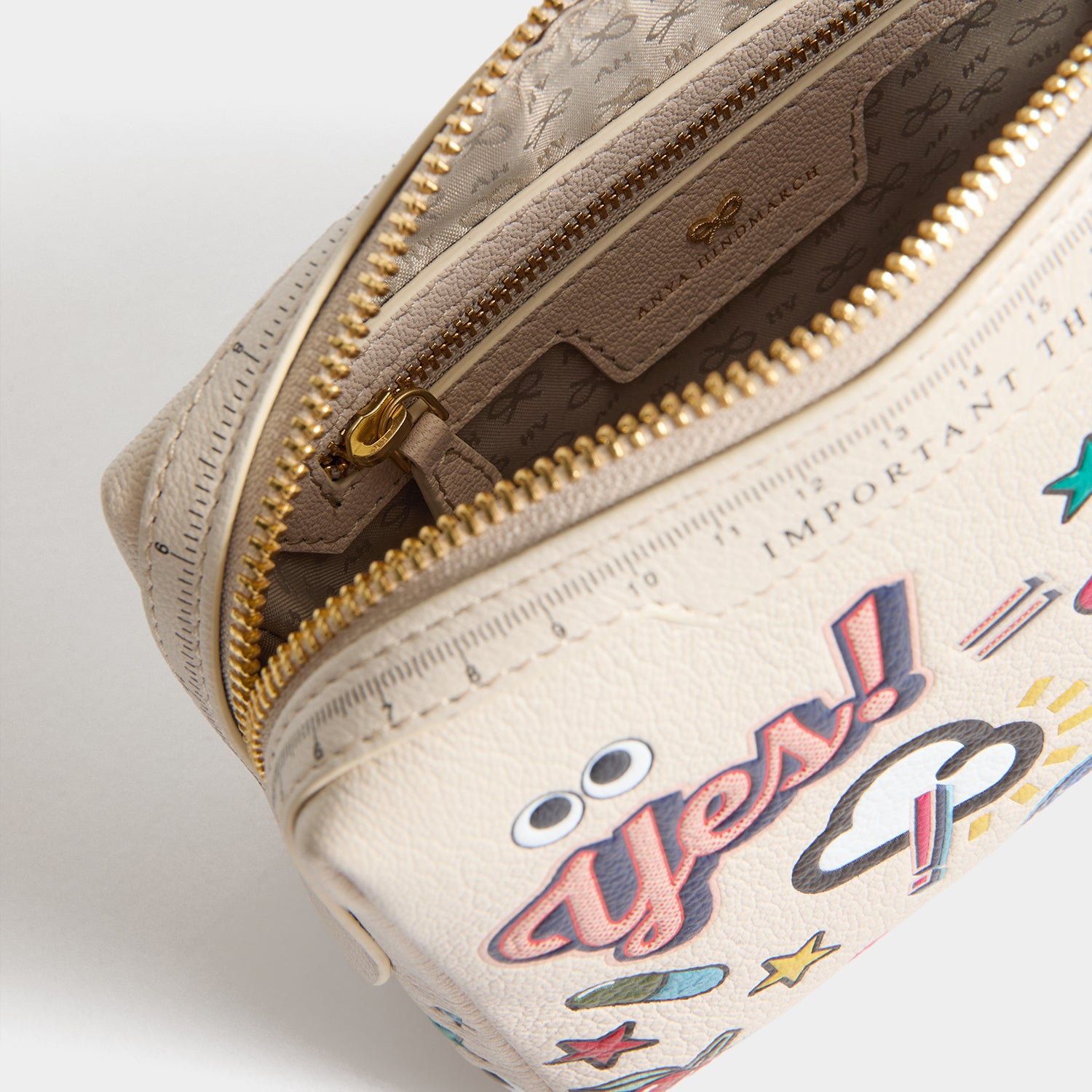 All Over Stickers Important Things -

          
            Shiny Capra Leather in Chalk -
          

          Anya Hindmarch UK
