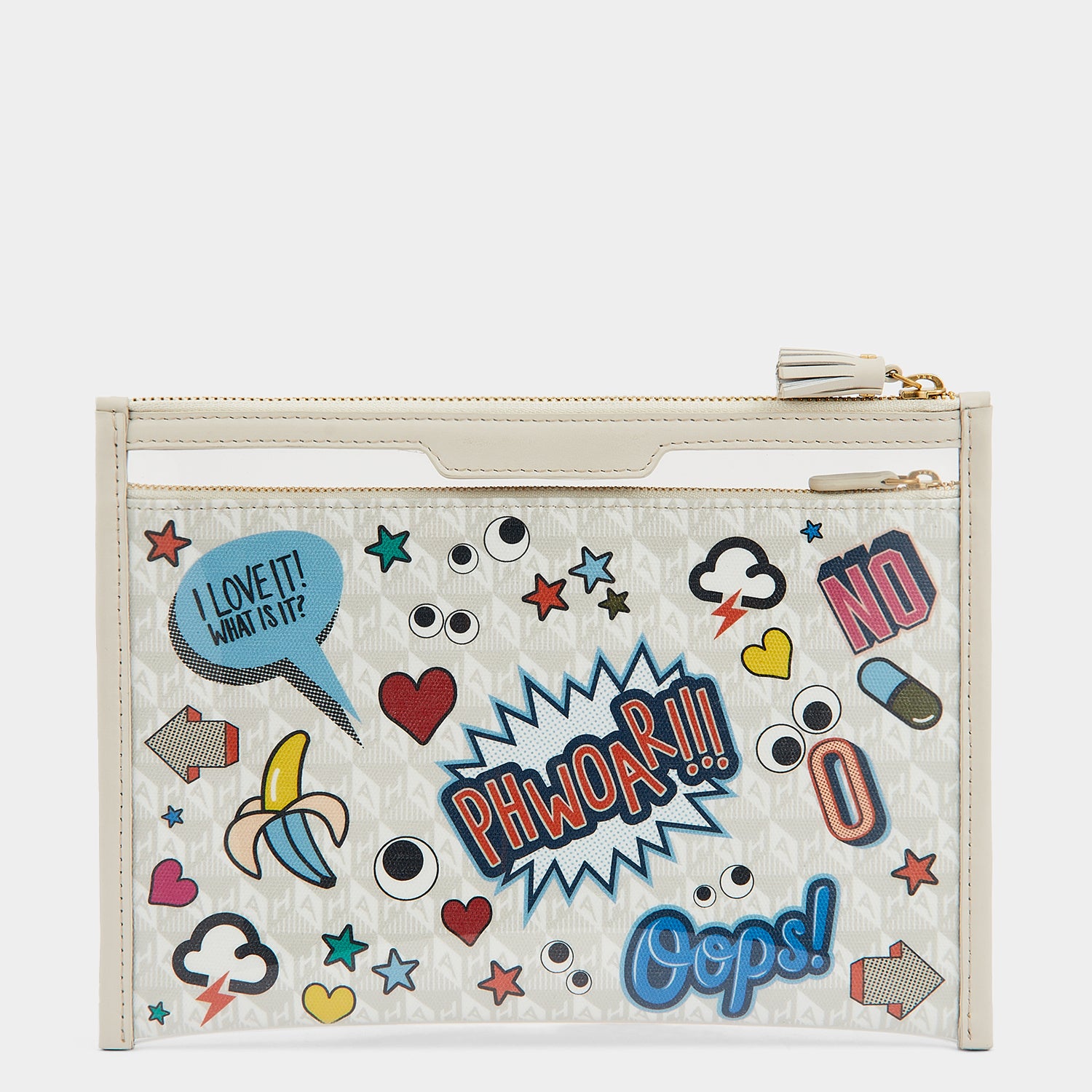 All Over Stickers Safe Deposit Case -

                  
                    Recycled Canvas in Chalk -
                  

                  Anya Hindmarch UK
