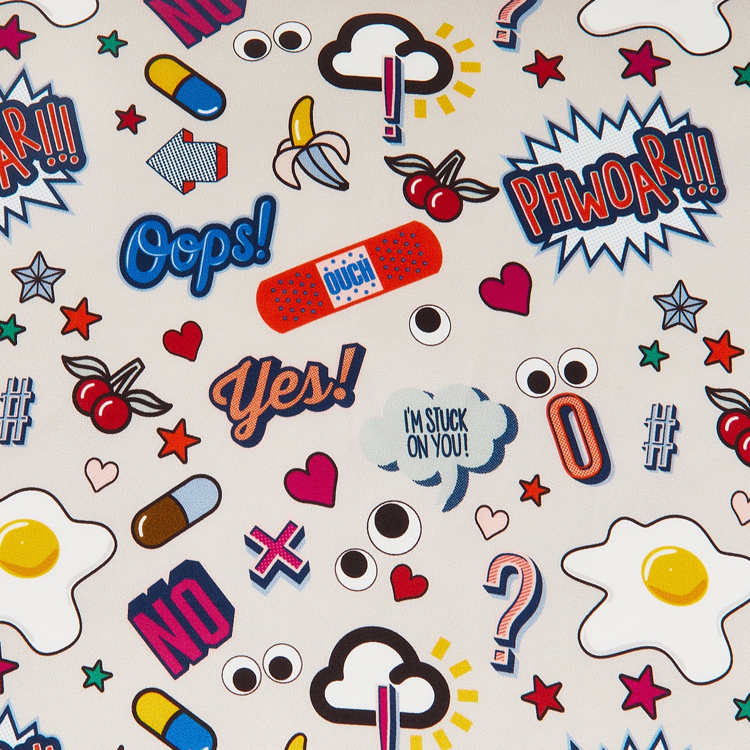 All Over Stickers Pillow -

                  
                    Silk in Chalk -
                  

                  Anya Hindmarch UK
