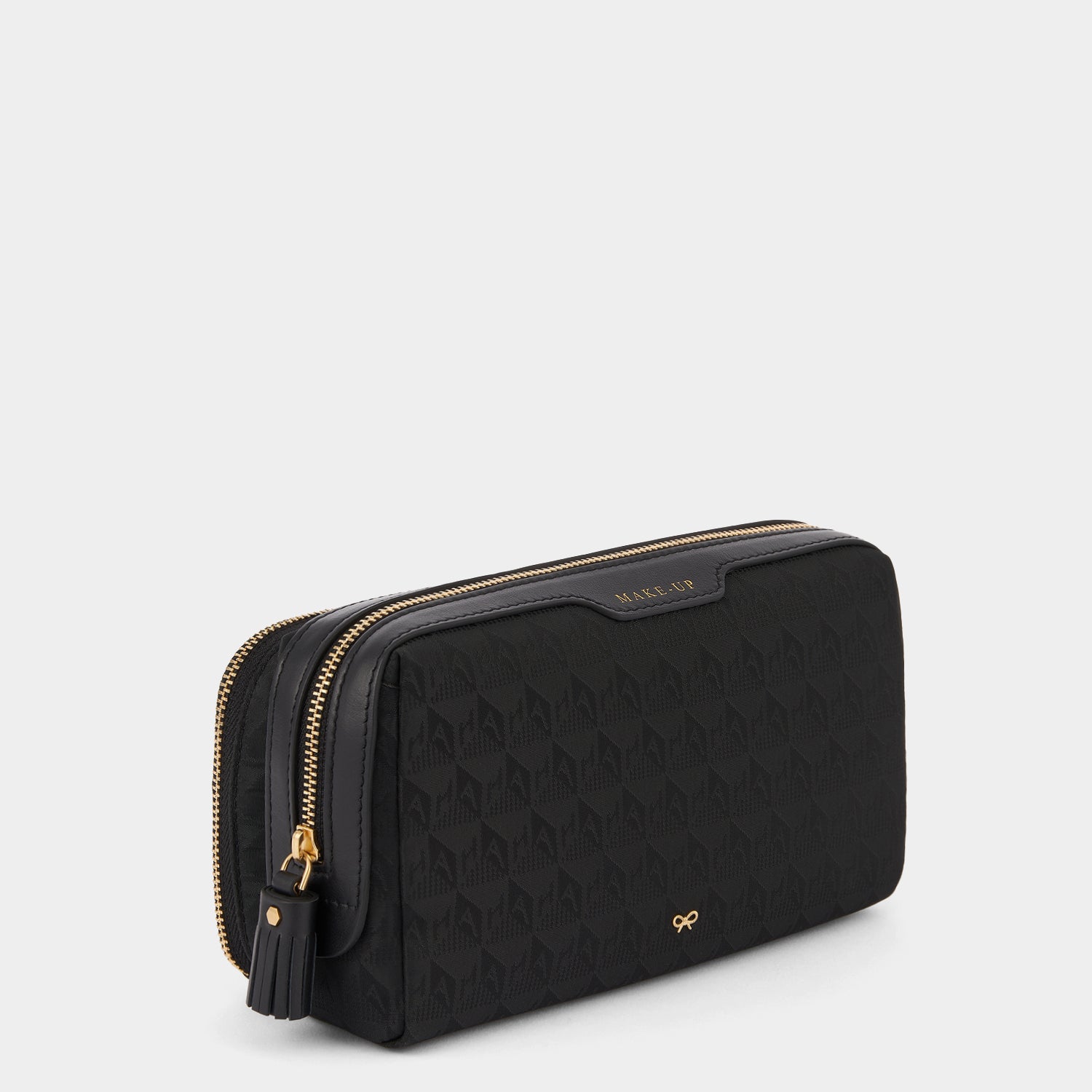 Logo Small Make-Up Pouch -

                  
                    Jacquard Nylon in Black -
                  

                  Anya Hindmarch UK
