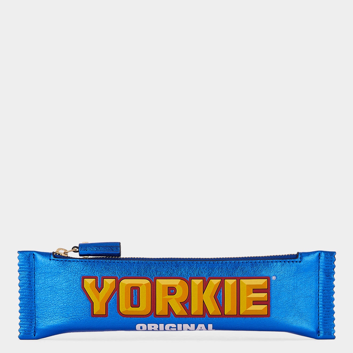 Anya Brands Yorkie Pencil Case -

                  
                    Metallic Leather in Electric Blue -
                  

                  Anya Hindmarch UK
