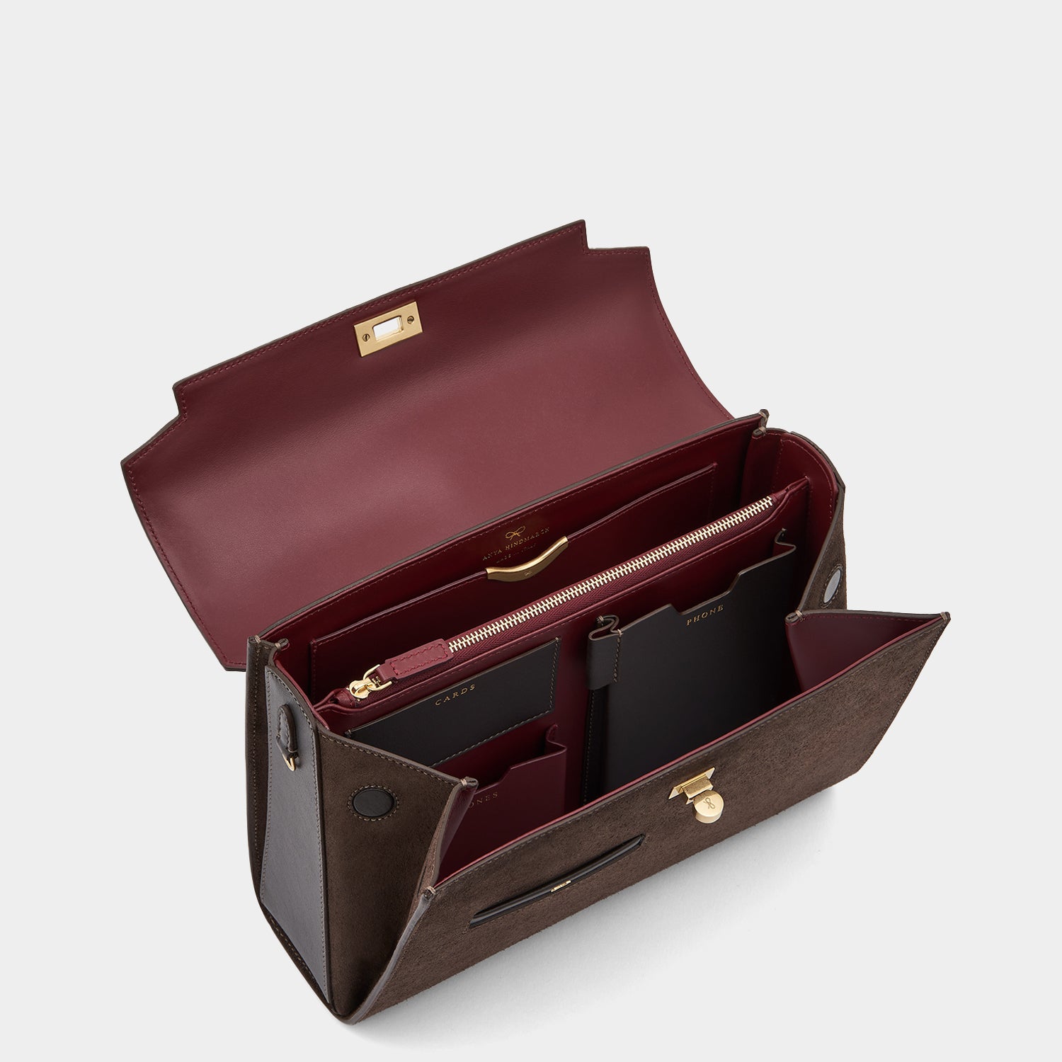 Mortimer Top Handle -

                  
                    Leather in Espresso -
                  

                  Anya Hindmarch UK
