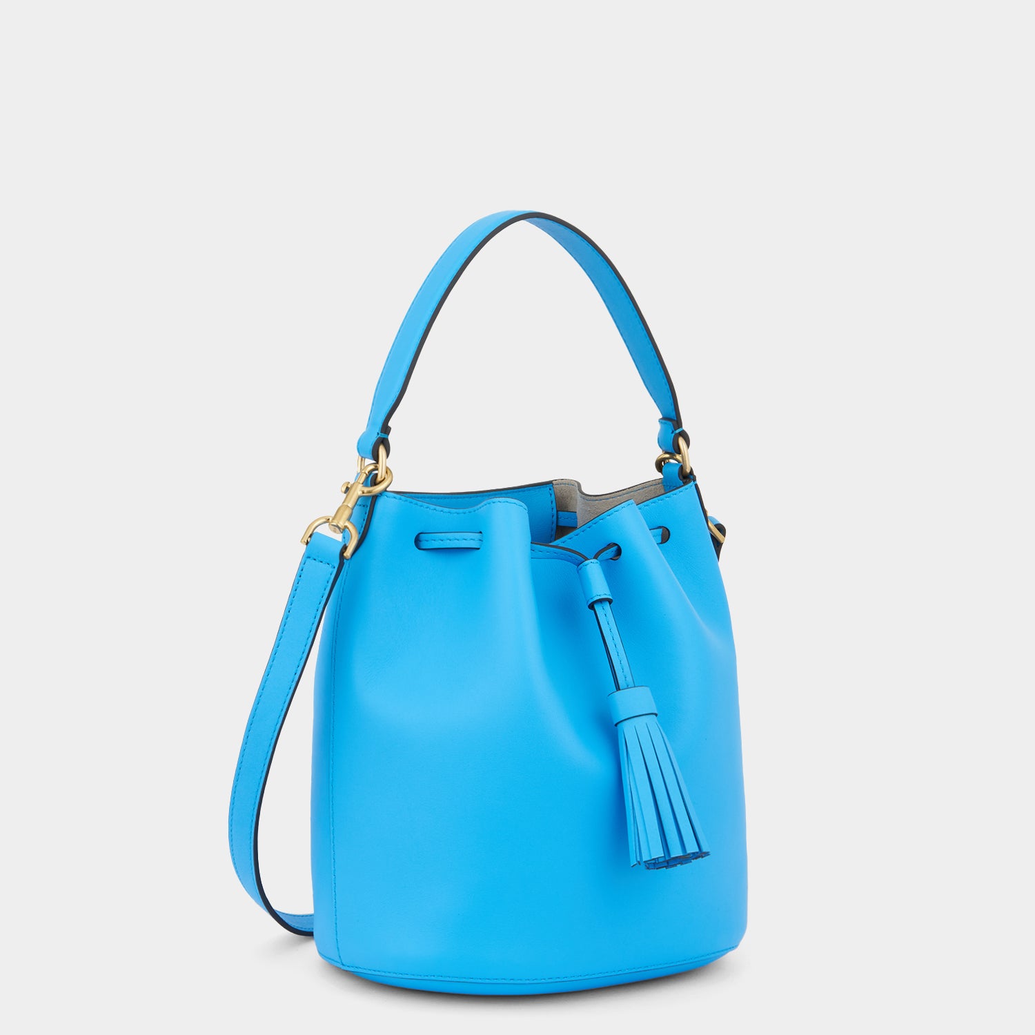 Vaughan Drawstring -

                  
                    Leather in Blue -
                  

                  Anya Hindmarch UK
