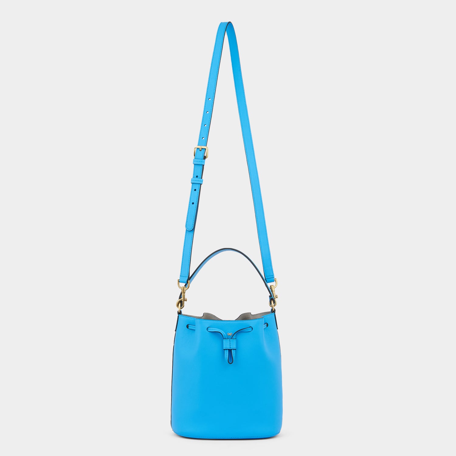 Vaughan Drawstring -

                  
                    Leather in Blue -
                  

                  Anya Hindmarch UK
