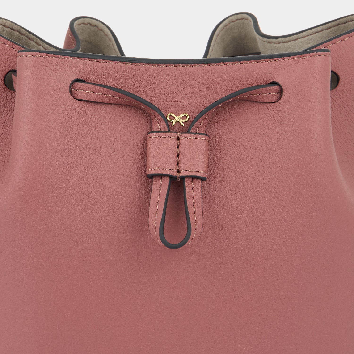 Vaughan Drawstring -

                  
                    Leather in Blush -
                  

                  Anya Hindmarch UK
