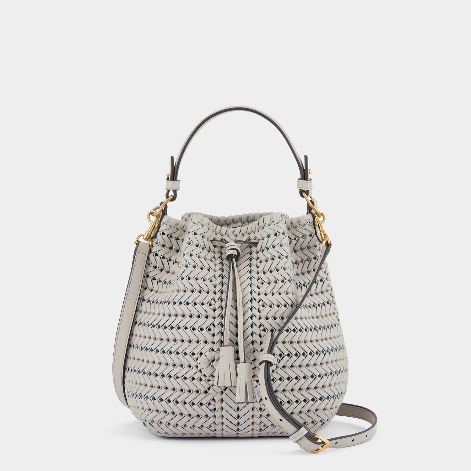 Neeson Small Drawstring -

                  
                    Calf Leather in Steam -
                  

                  Anya Hindmarch UK
