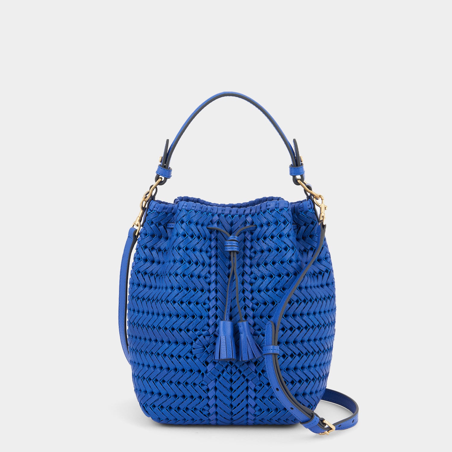 Neeson Small Drawstring -

                  
                    Nubuck Leather in Electric Blue -
                  

                  Anya Hindmarch UK
