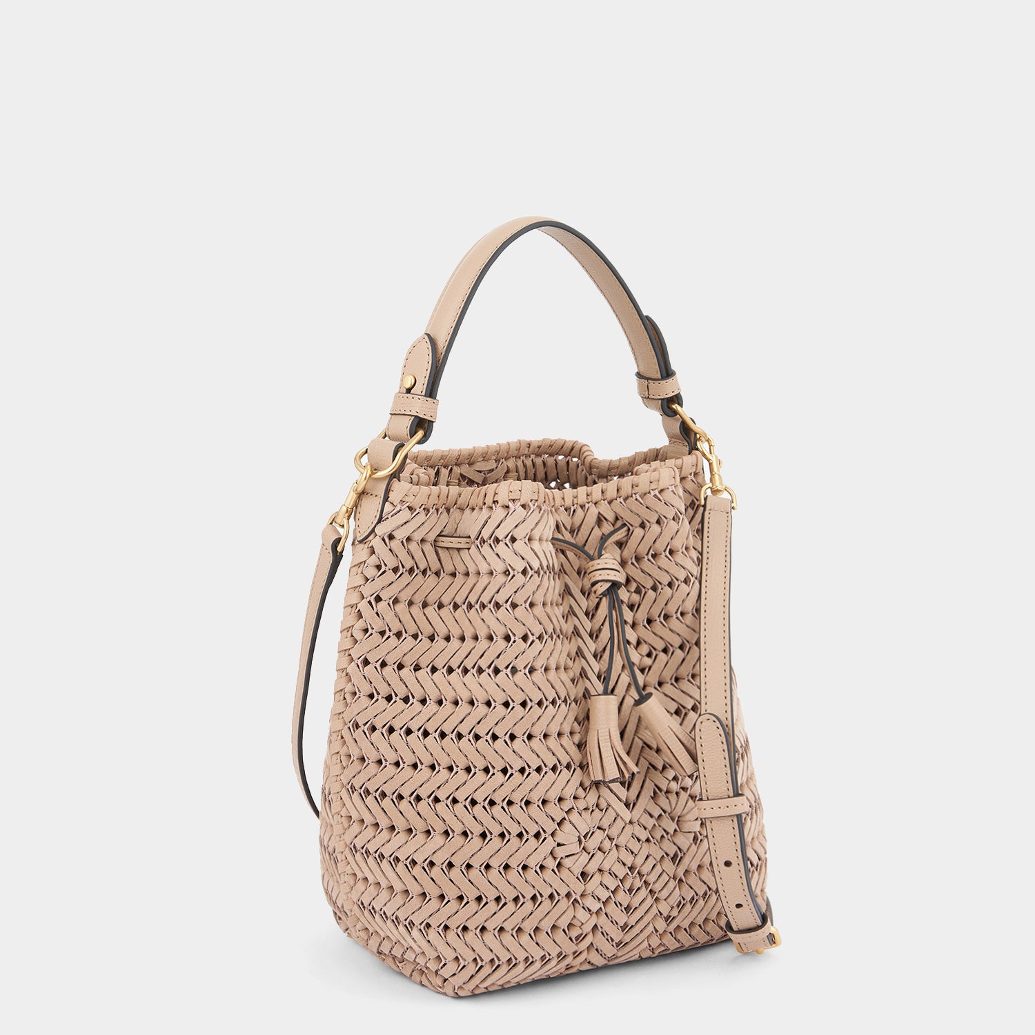 Neeson Small Drawstring -

                  
                    Nubuck Leather in Light Caramel -
                  

                  Anya Hindmarch UK
