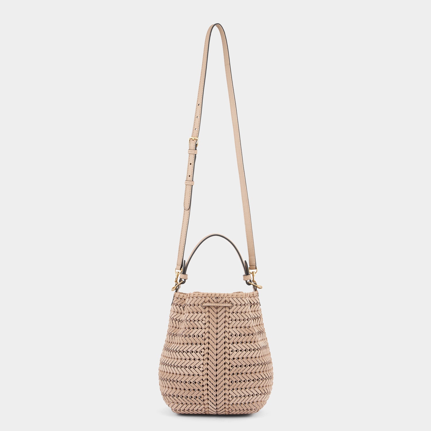 Neeson Small Drawstring -

                  
                    Nubuck Leather in Light Caramel -
                  

                  Anya Hindmarch UK

