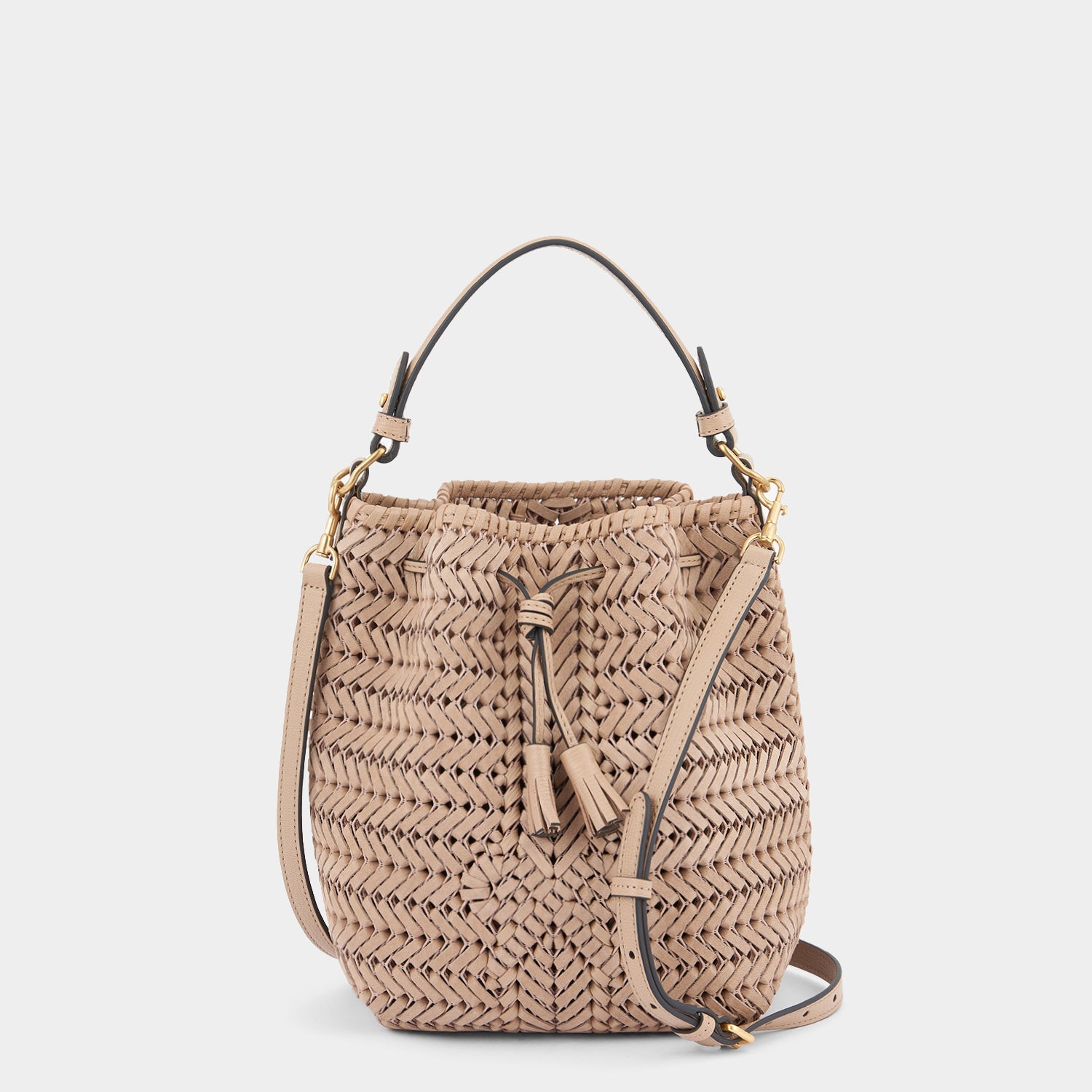 Neeson Small Drawstring -

                  
                    Nubuck Leather in Light Caramel -
                  

                  Anya Hindmarch UK
