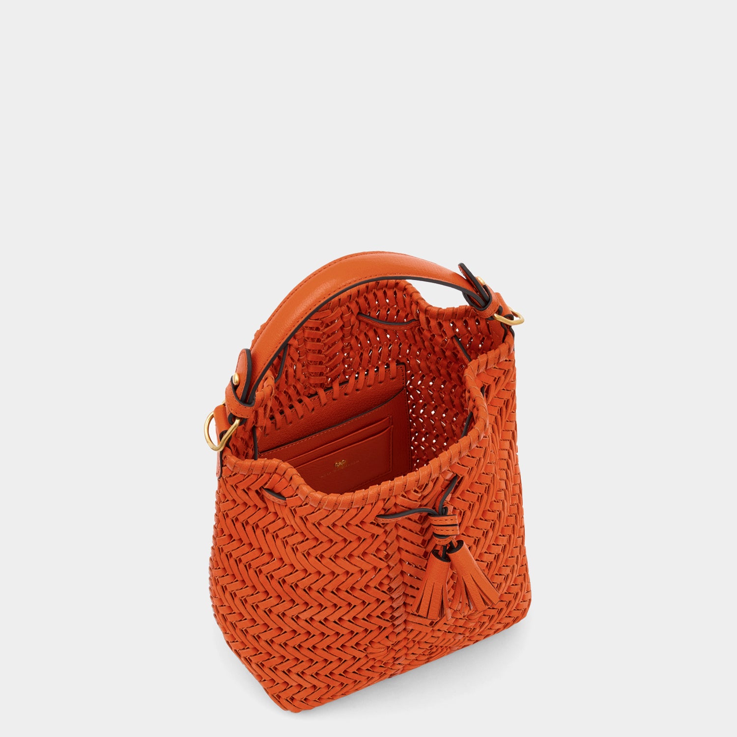 Neeson Small Drawstring -

                  
                    Nubuck Leather in Clementine -
                  

                  Anya Hindmarch UK
