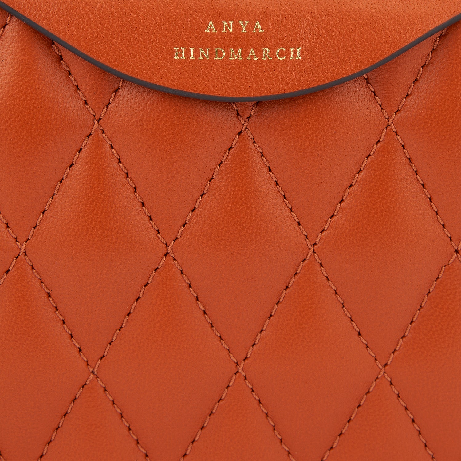 Quilted Double Zip Cross-body -

                  
                    Grain Leather in Bespoke Orange -
                  

                  Anya Hindmarch UK
