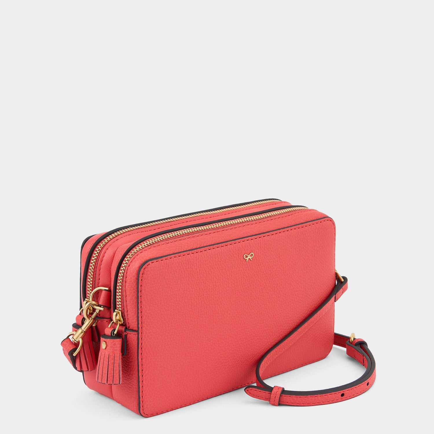 Quilted Double Zip Cross-body -

                  
                    Grain Leather in Lollipop -
                  

                  Anya Hindmarch UK
