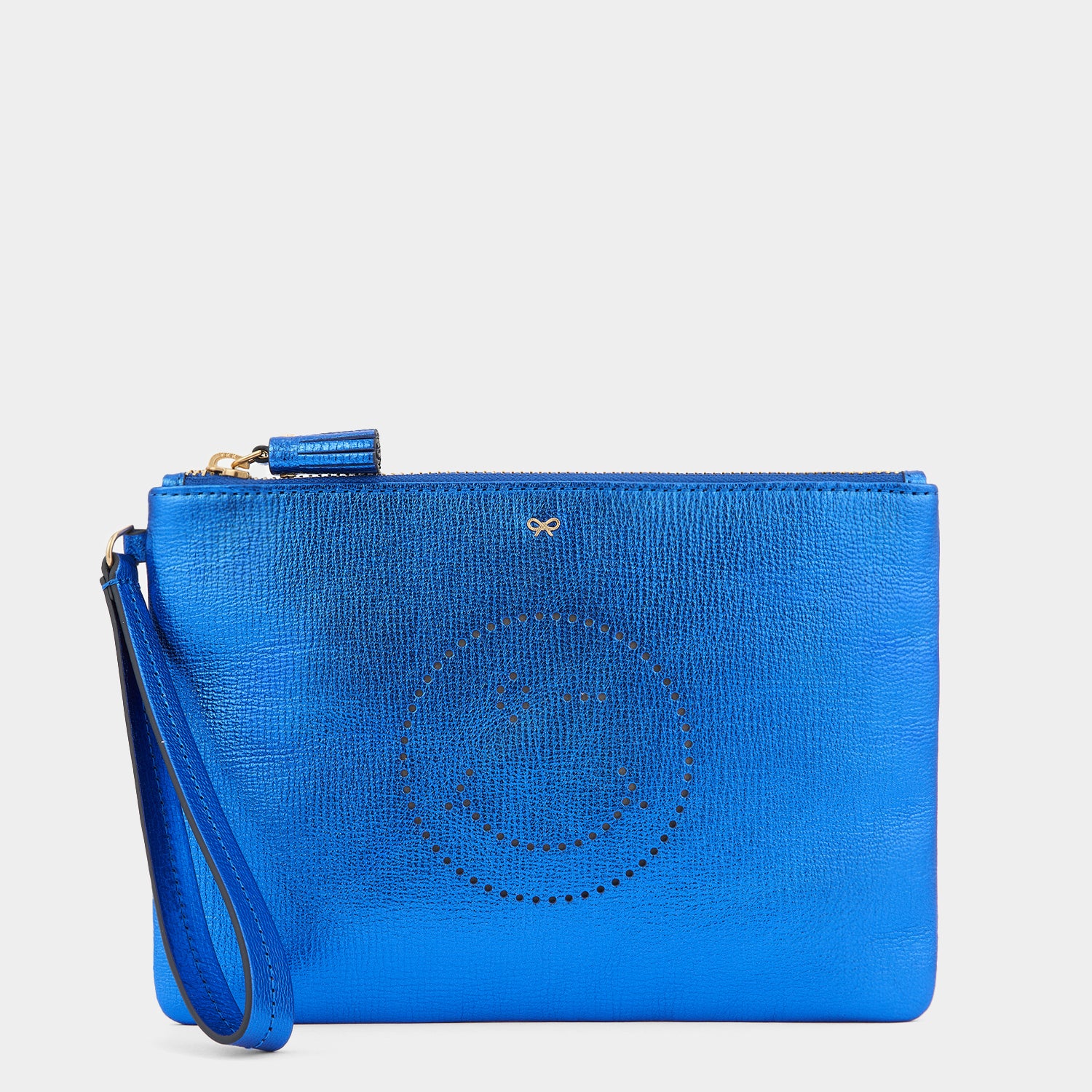 Wink Zip Top Pouch -

                  
                    Capra Leather in Electric Blue -
                  

                  Anya Hindmarch UK
