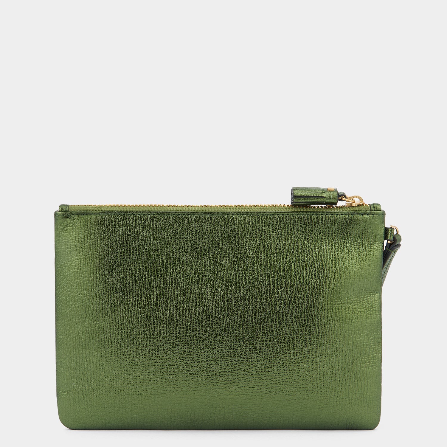 Wink Zip Top Pouch -

                  
                    Capra Leather in Olive -
                  

                  Anya Hindmarch UK

