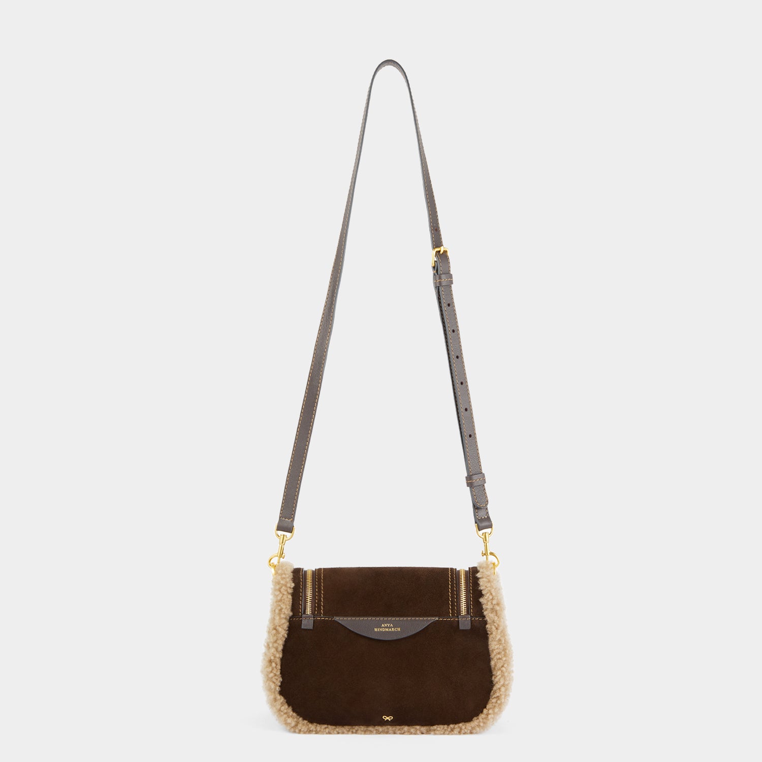 Suede Vere Small Satchel Cross-body -

                  
                    Suede in Coffee -
                  

                  Anya Hindmarch UK
