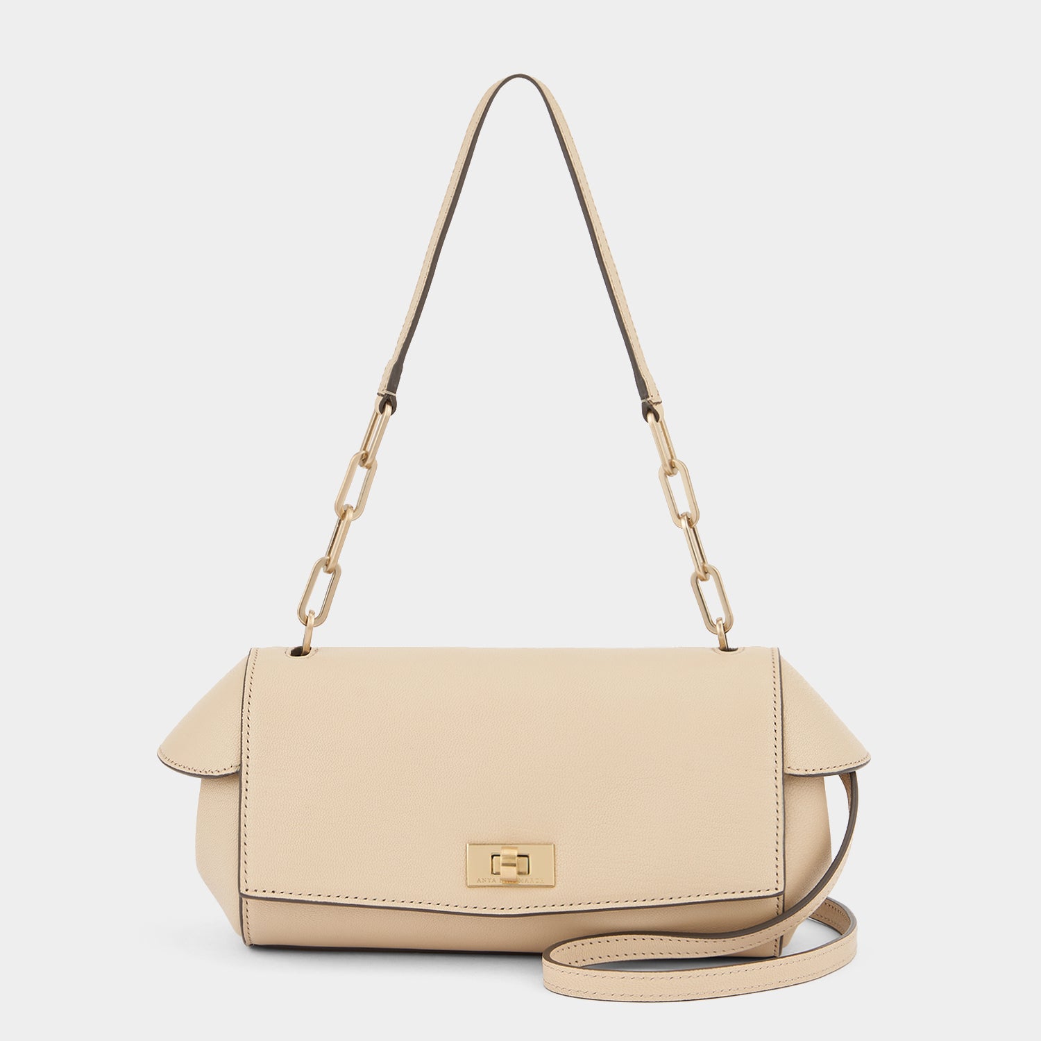 Tube Shoulder Bag -

                  
                    Capra Leather in Buff -
                  

                  Anya Hindmarch UK
