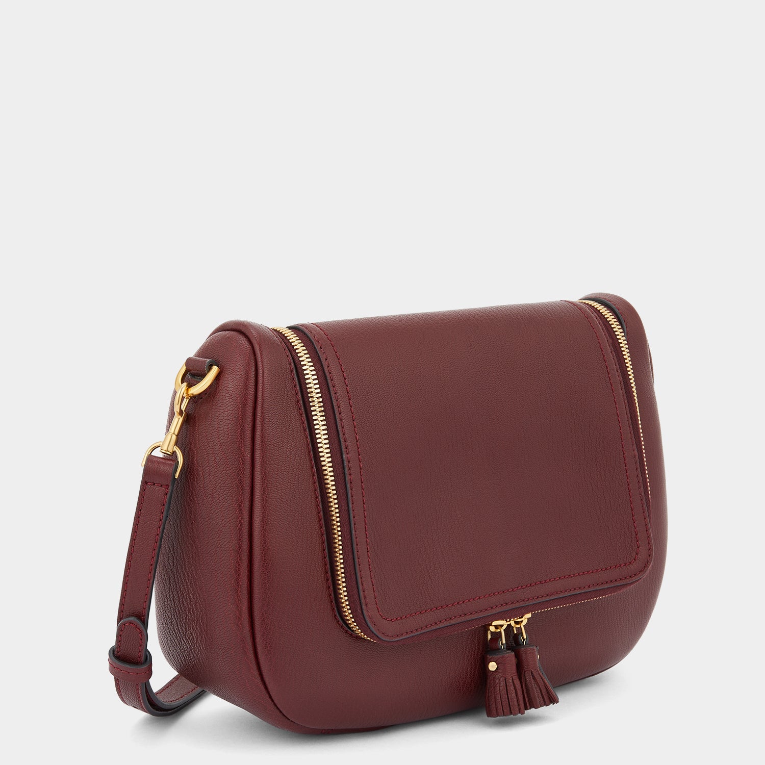 Vere Soft Satchel -

                  
                    Grain Leather in Rosewood -
                  

                  Anya Hindmarch UK
