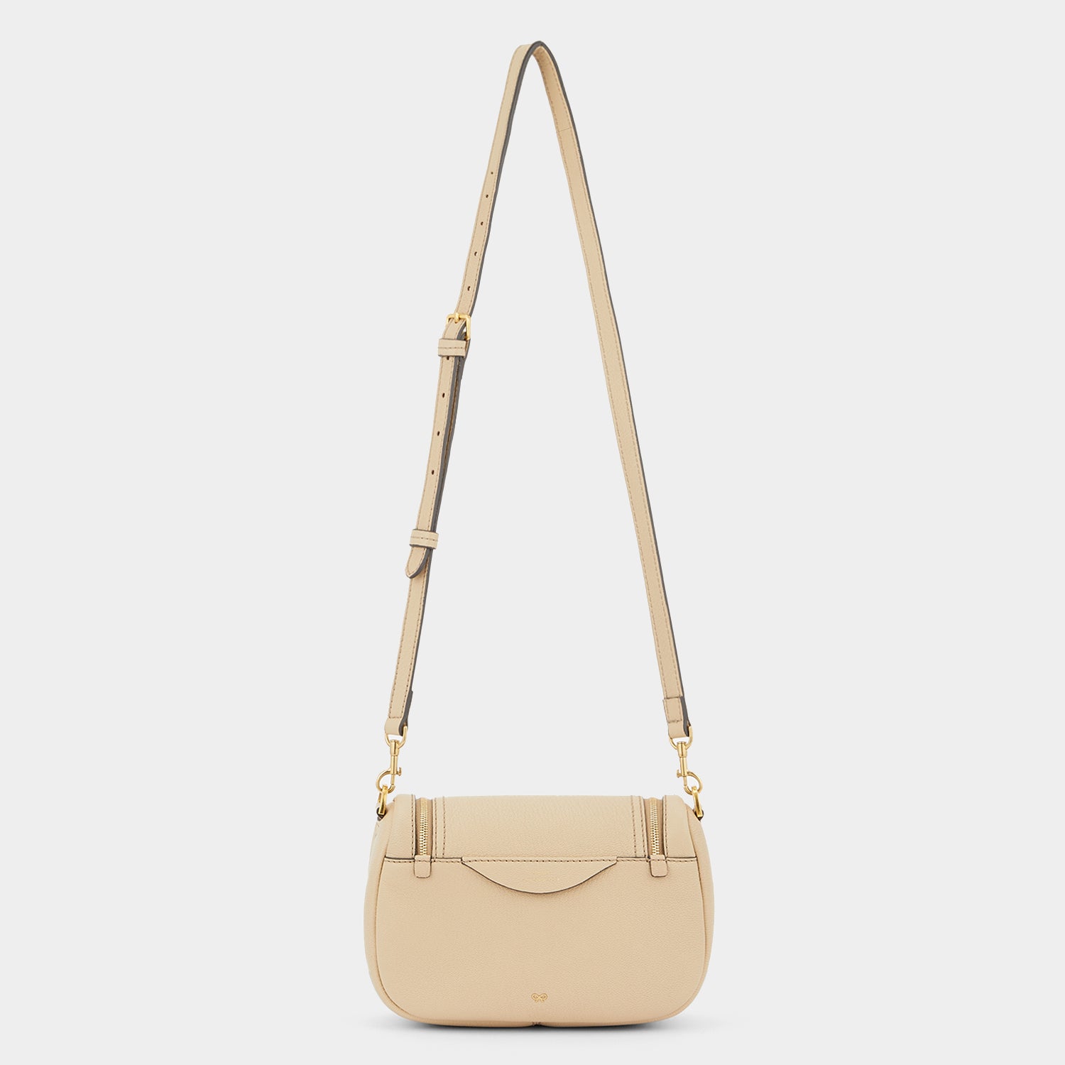 Vere Small Soft Satchel Cross-body -

                  
                    Grain Leather in Buff -
                  

                  Anya Hindmarch UK
