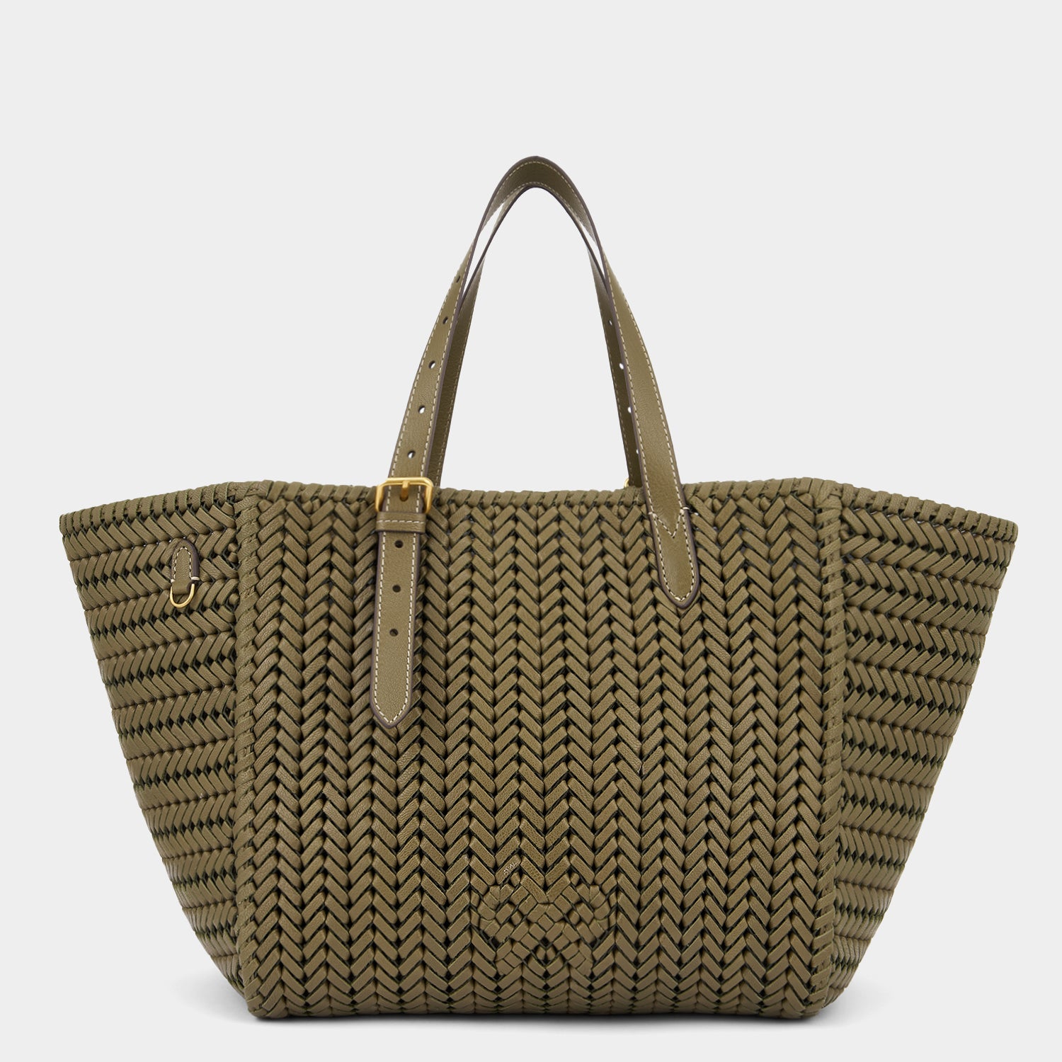 Neeson Square Tote -

                  
                    Capra Leather in Fern -
                  

                  Anya Hindmarch UK
