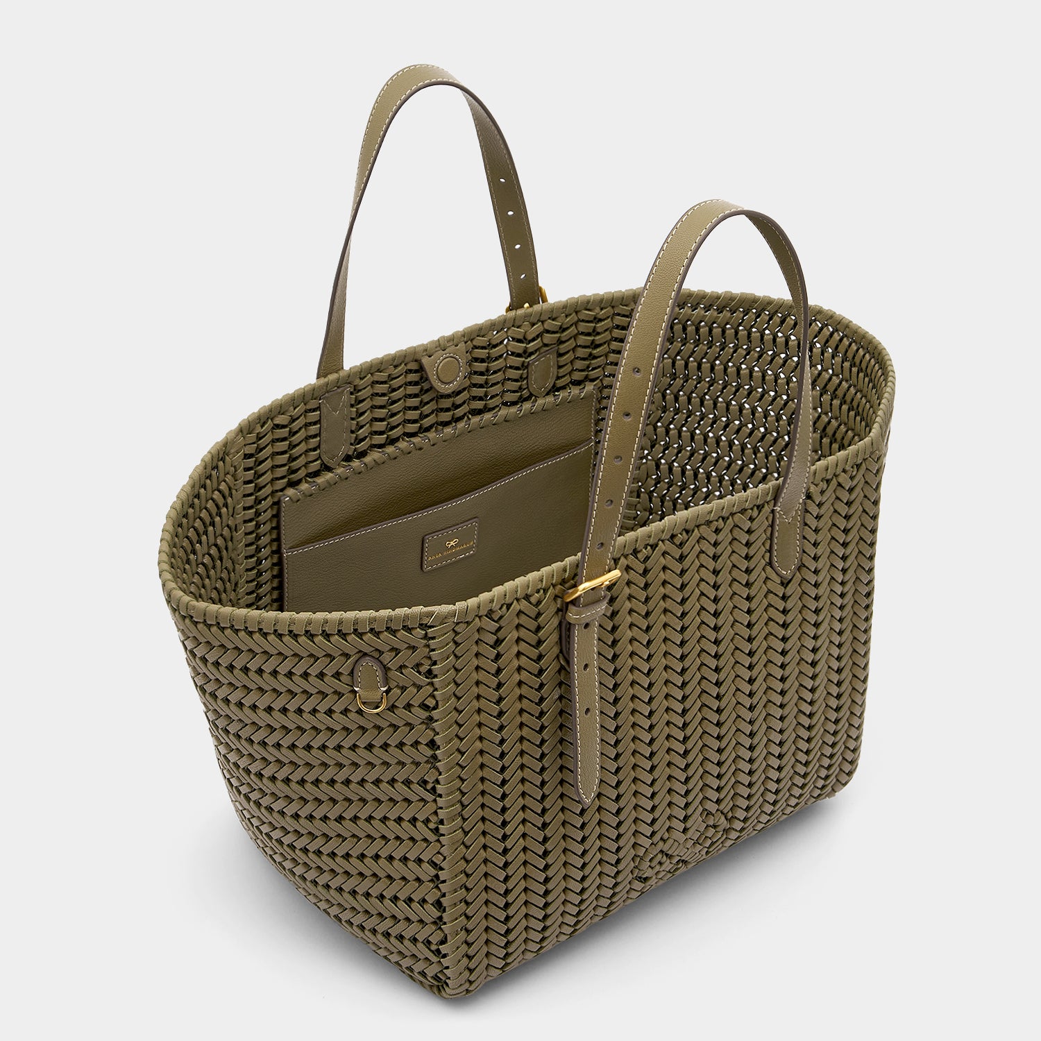 Neeson Square Tote -

                  
                    Capra Leather in Fern -
                  

                  Anya Hindmarch UK
