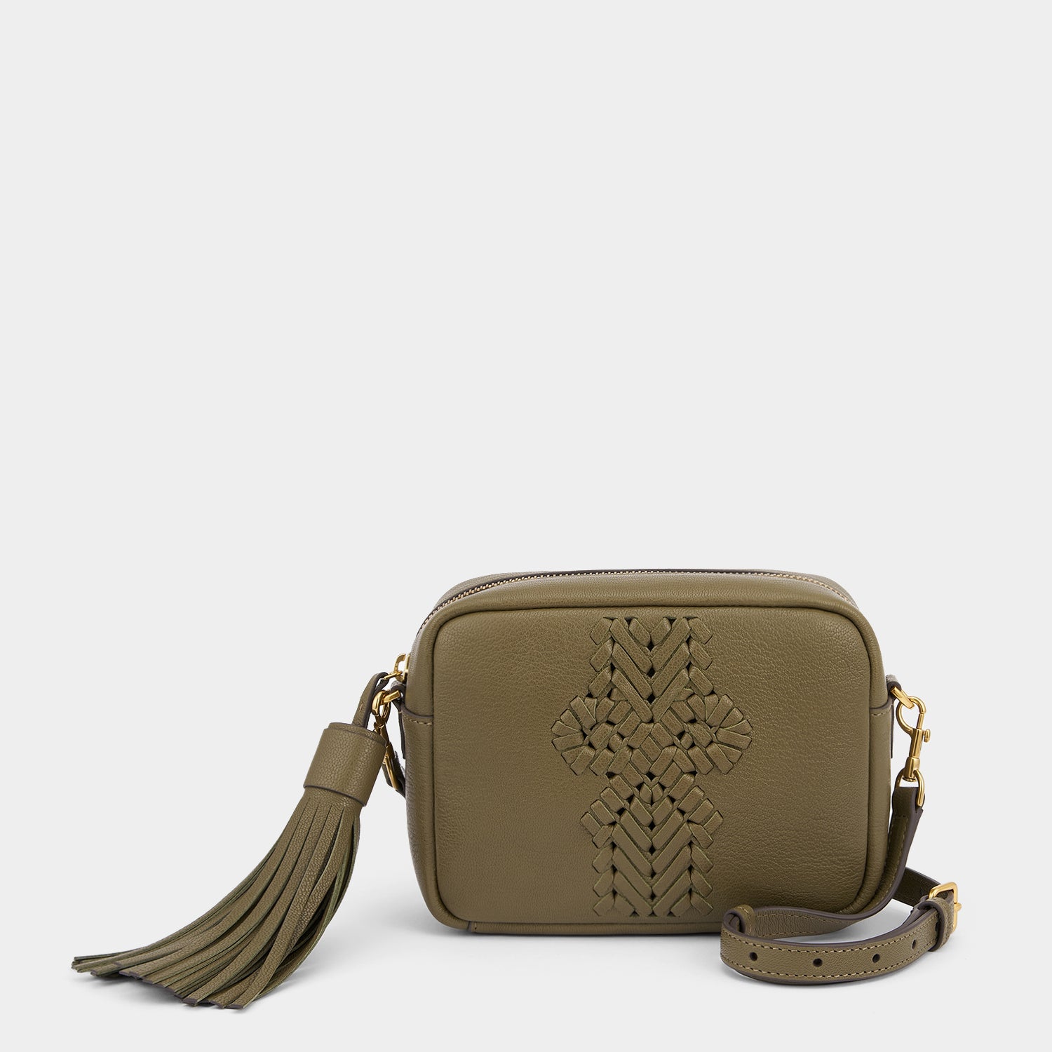 Neeson Tassel Cross-body -

                  
                    Capra Leather in Fern -
                  

                  Anya Hindmarch UK

