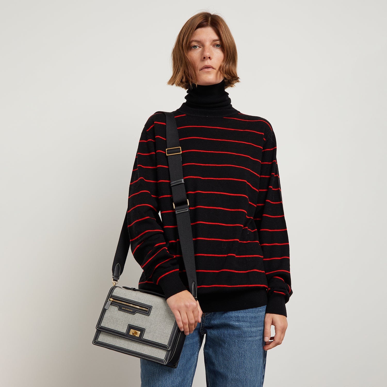 Pocket Cross-body -

                  
                    Mixed Canvas in Salt And Pepper -
                  

                  Anya Hindmarch UK
