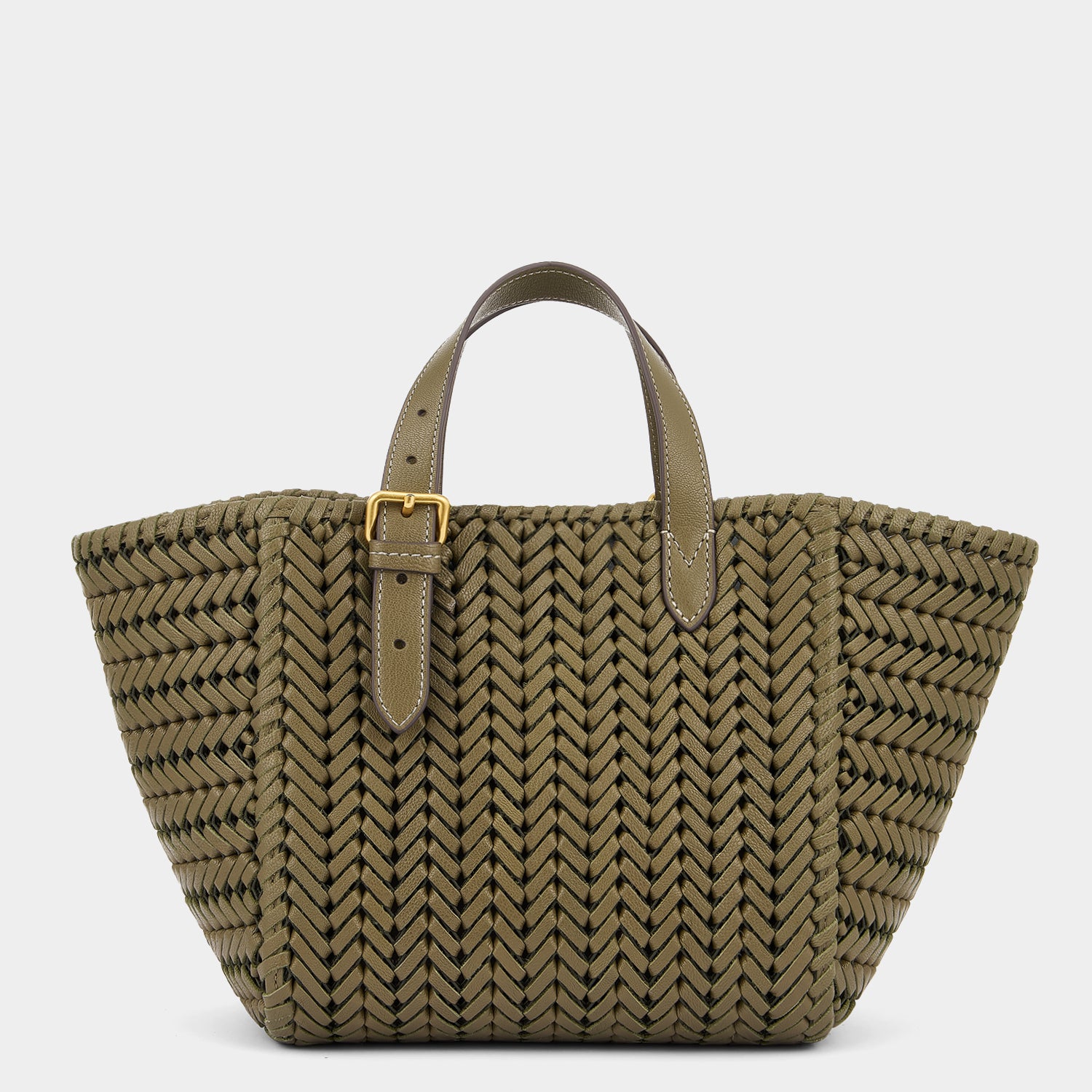 Neeson Small Square Tote -

                  
                    Capra Leather in Fern -
                  

                  Anya Hindmarch UK
